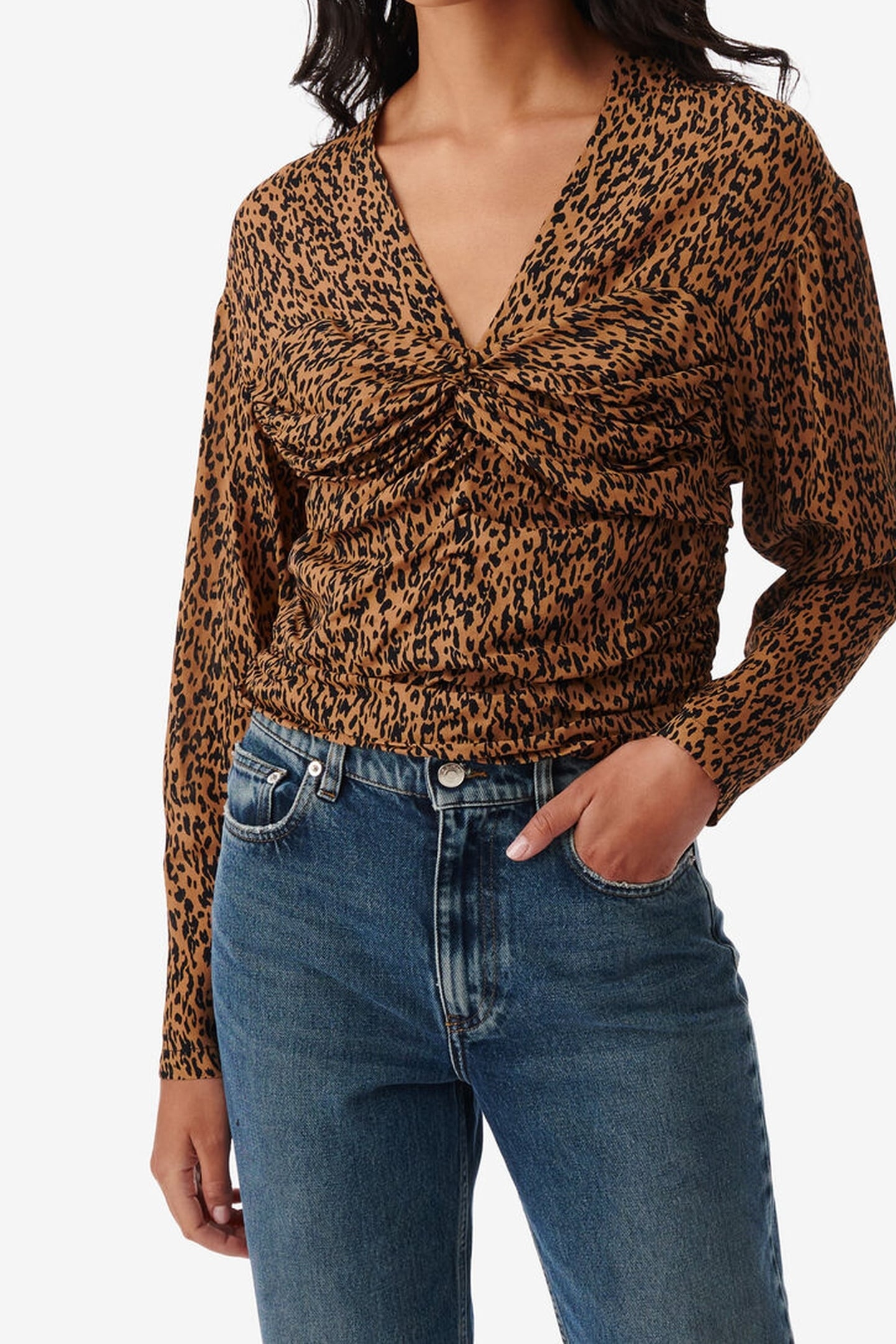 ERNESTA TOP BLACK/CAMEL 1