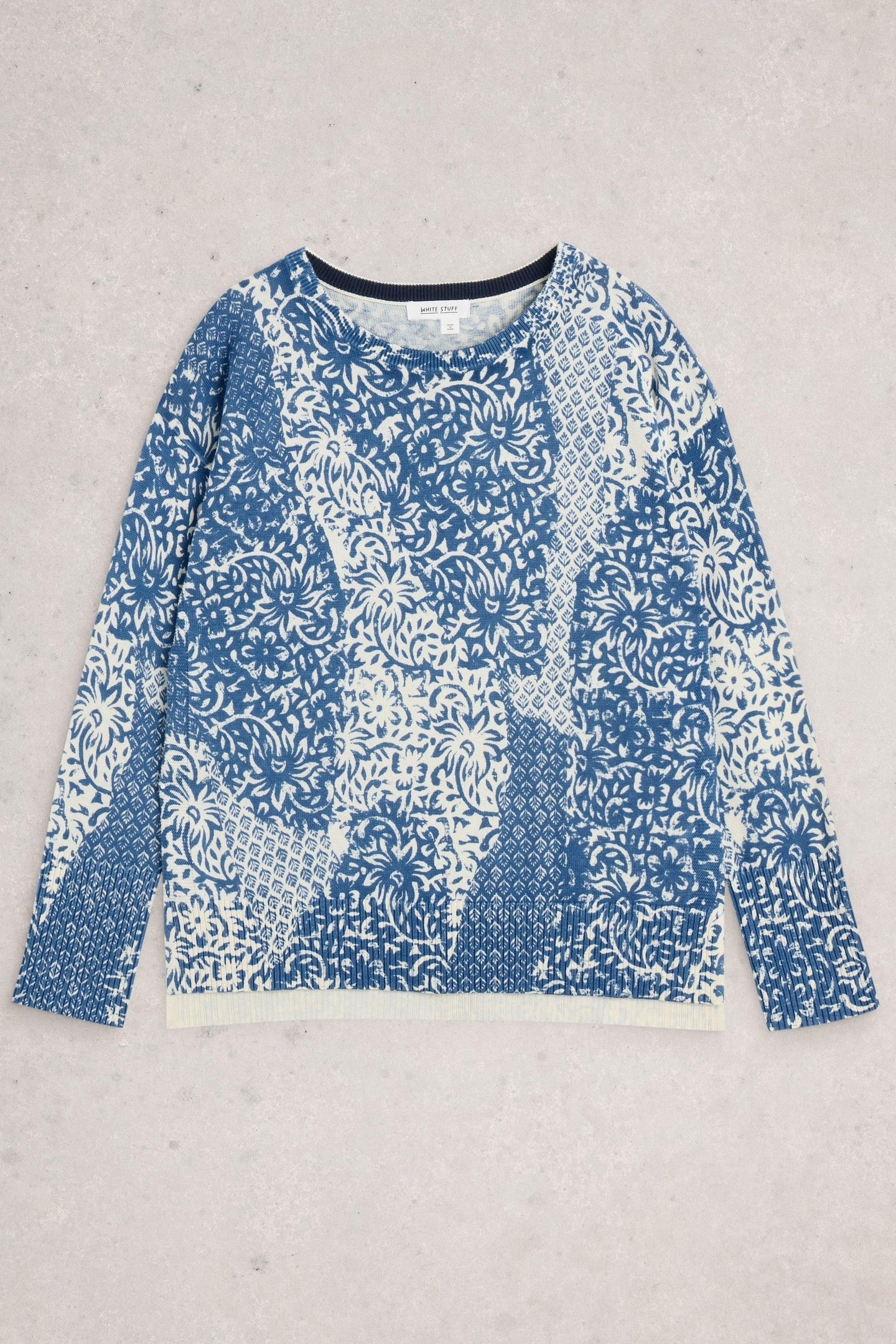 OLIVE PRINT JUMPER BLUE PRINT 4