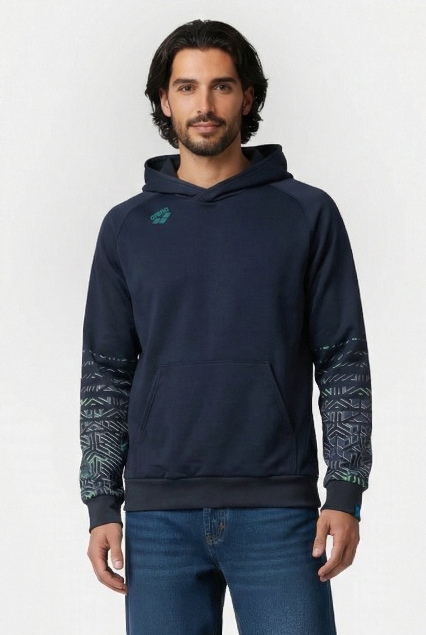 UNISEX HOODED SWEAT LOGO NAVY-KIKKO PRO NAVY 1