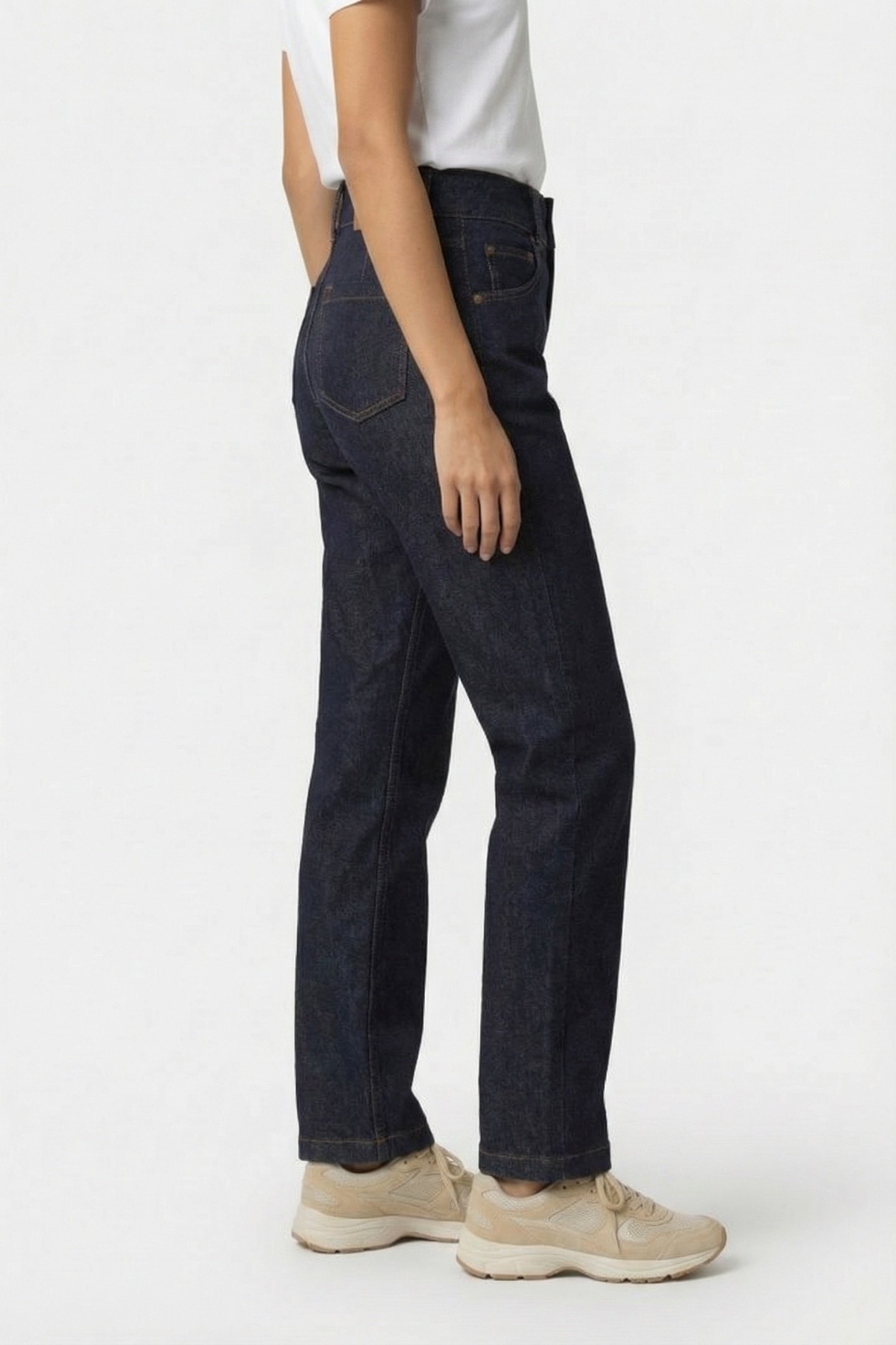 LE JILL - 7/8TH RAW MOM JEANS 3