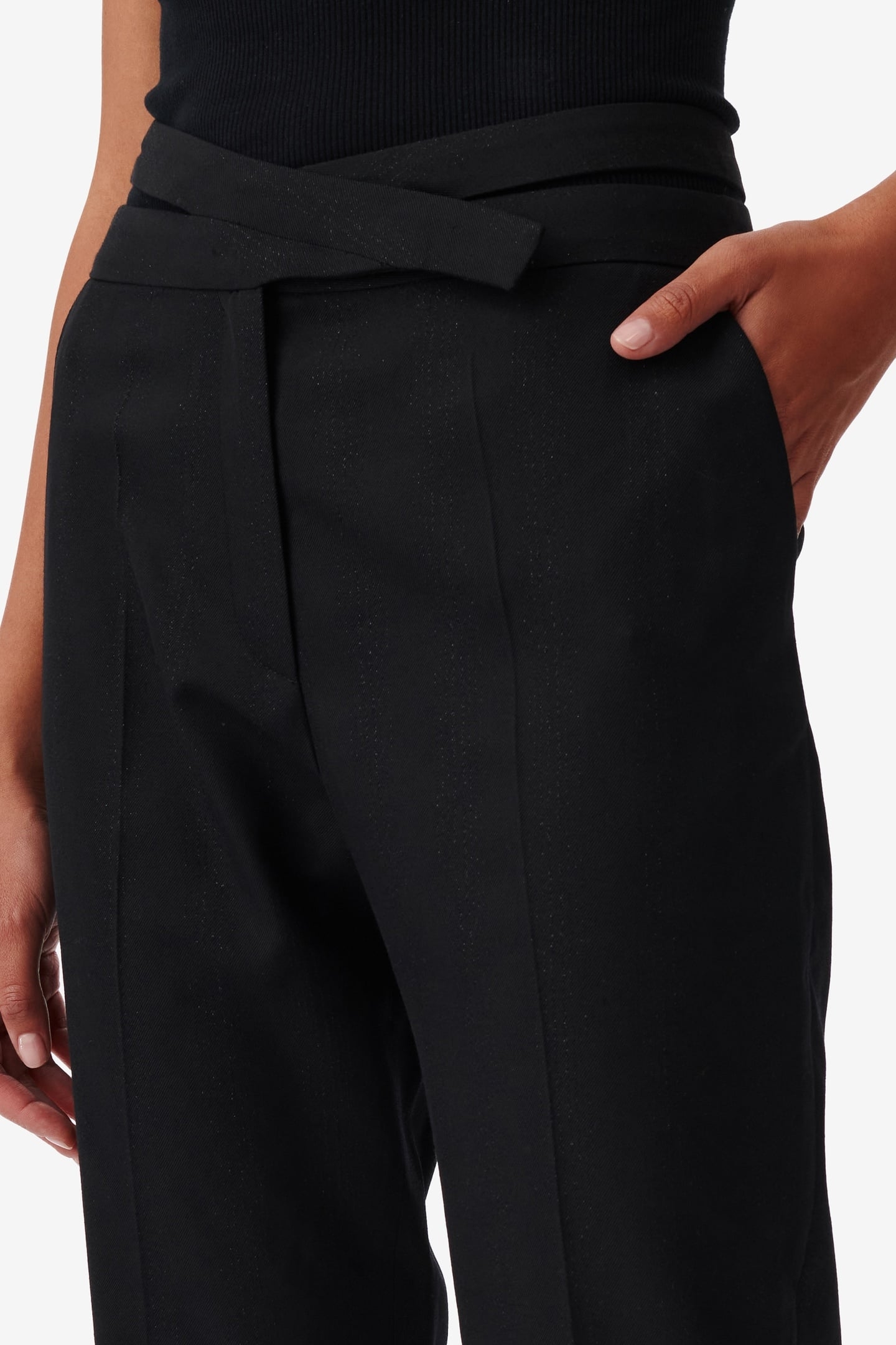 LUADA TROUSER BLACK LUREX 5
