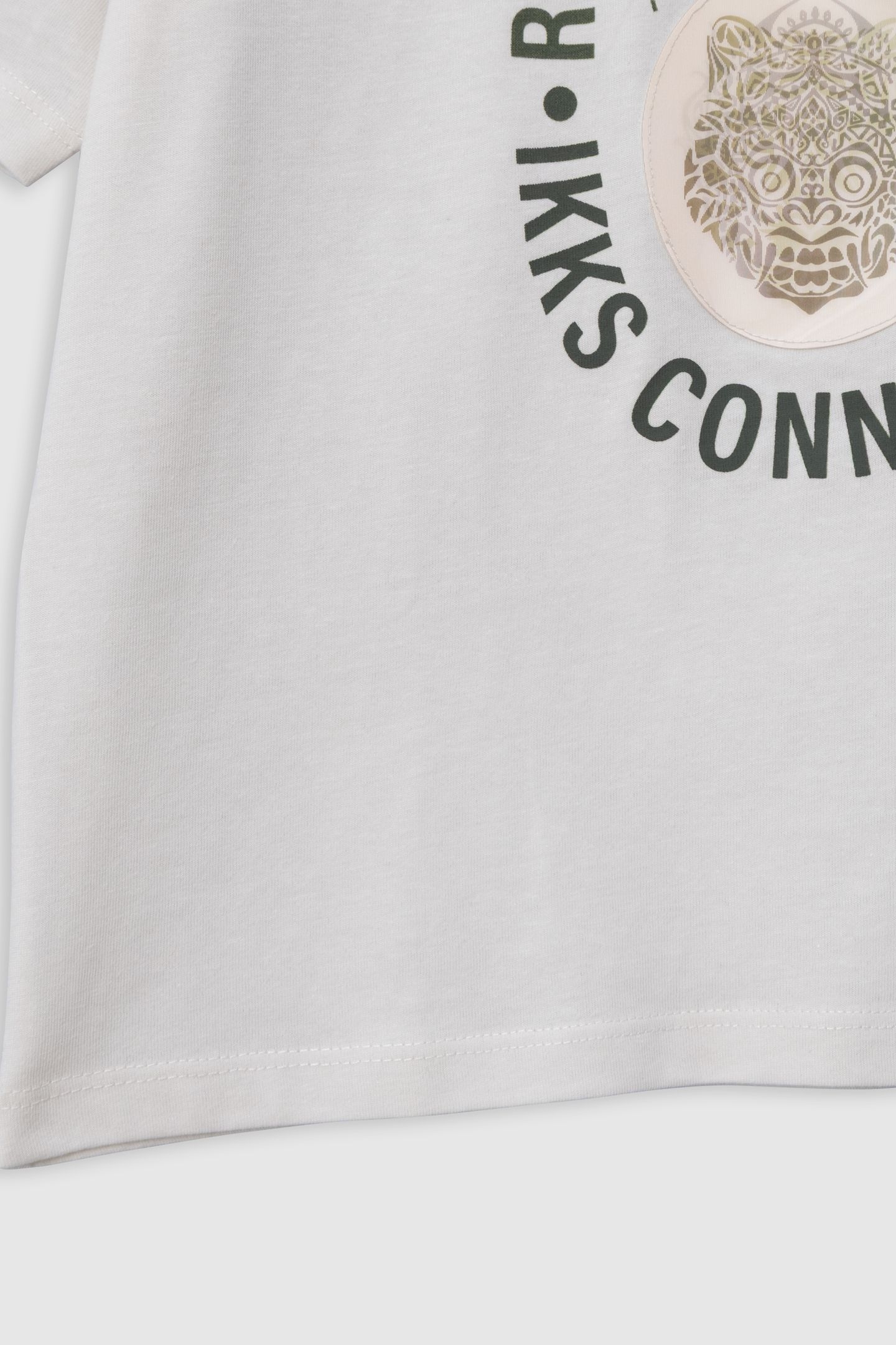 ECRU ORGANIC COTTON LENTICULAR T-SHIRT 4