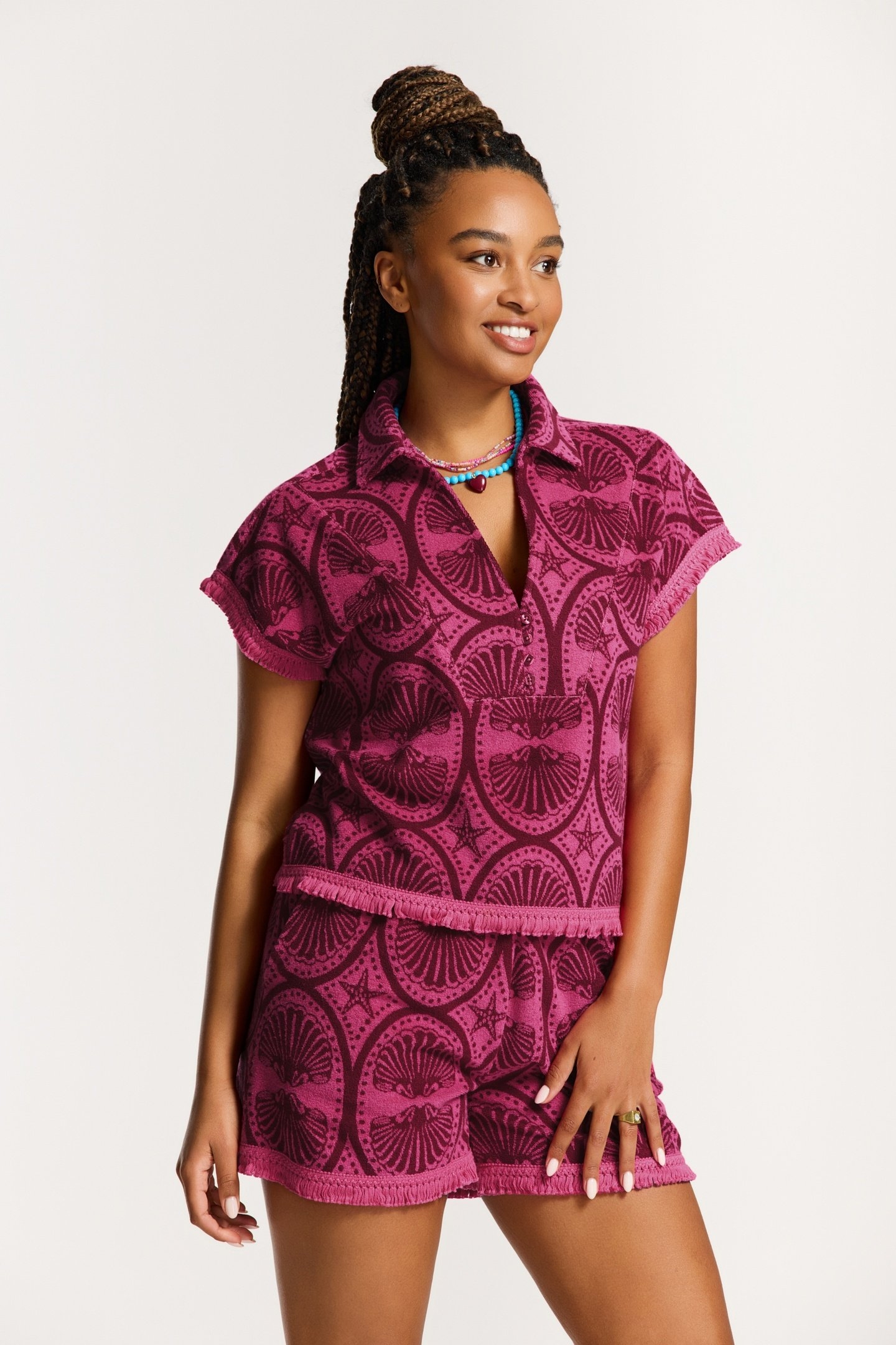 MERITH SHORTS SEA PEARL PINK MAGENTA SEA PEARL 4