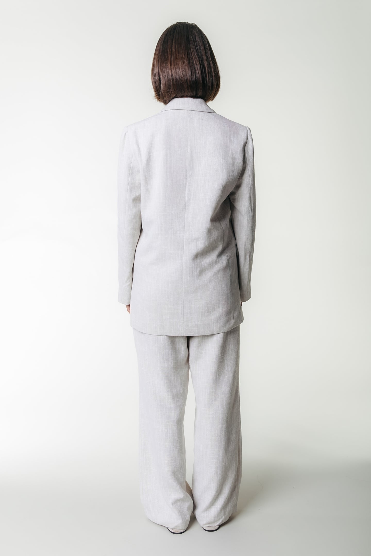 RUS STRUCTURE PINTUCK STRAIGHT PANTS BEIGE 2