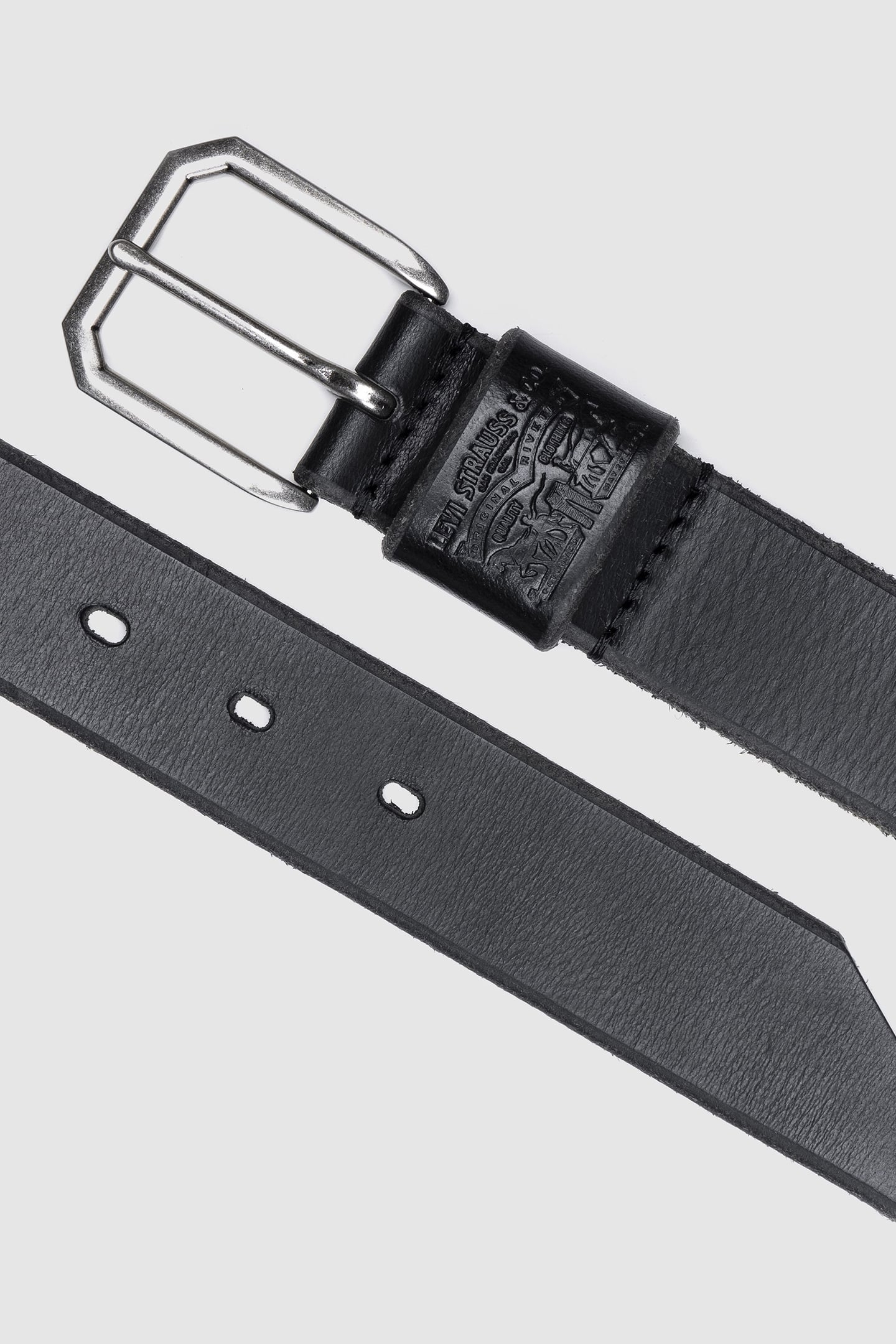 WIDE LOOP TWO HORSE BELT CAVIAR 2