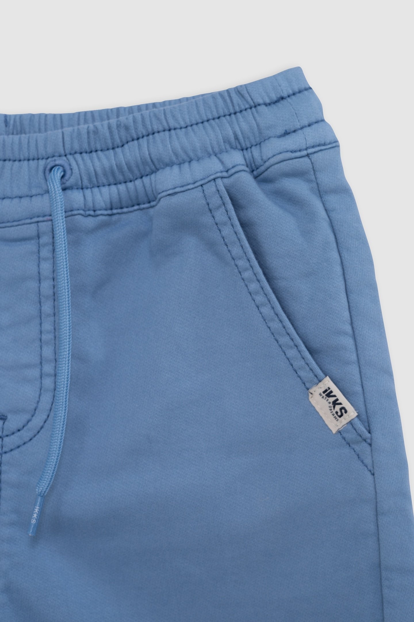 LOOSE BLUE KNITTED BERMUDA SHORTS 3