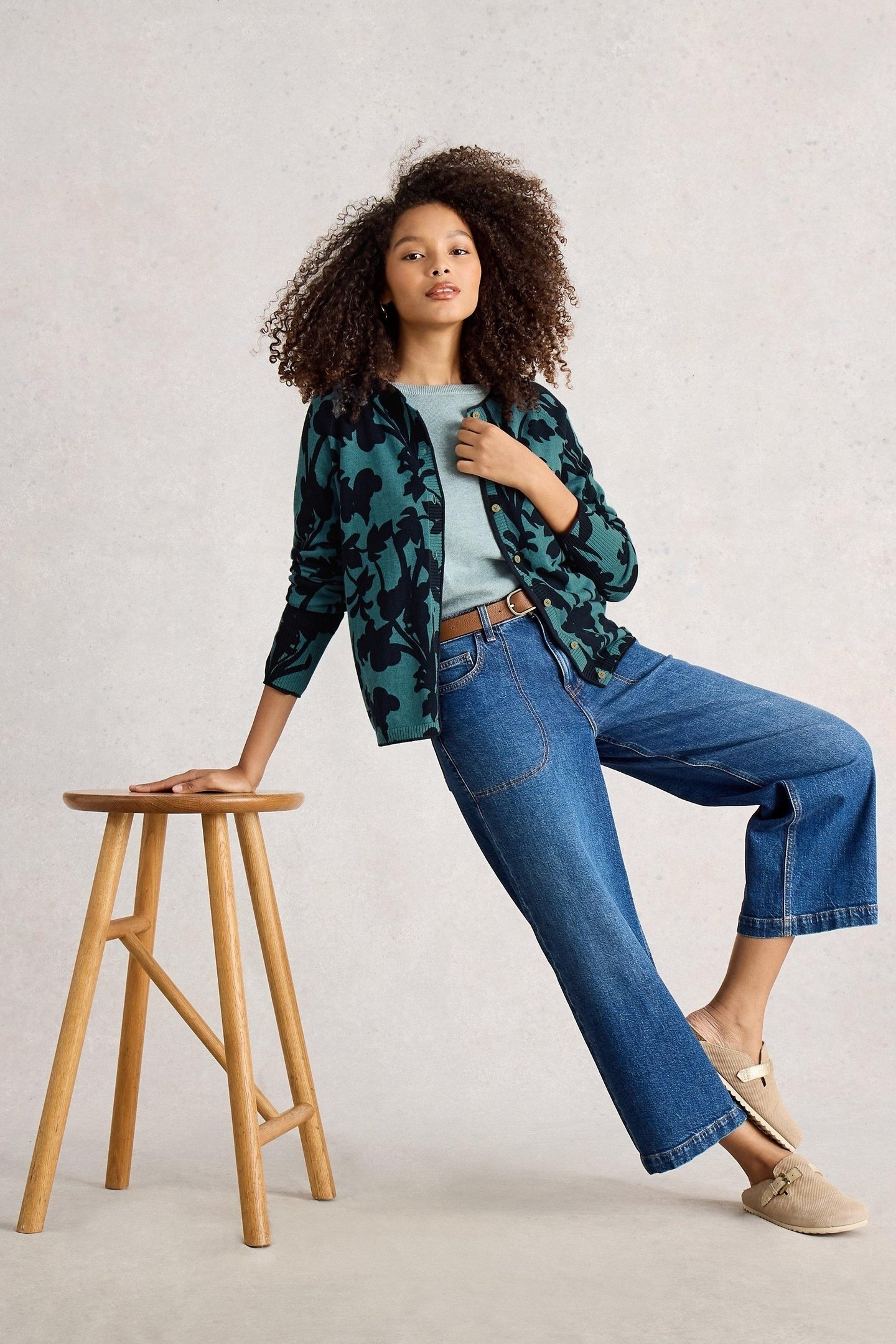 LULU PRINT CARDI BLUE PRINT 5