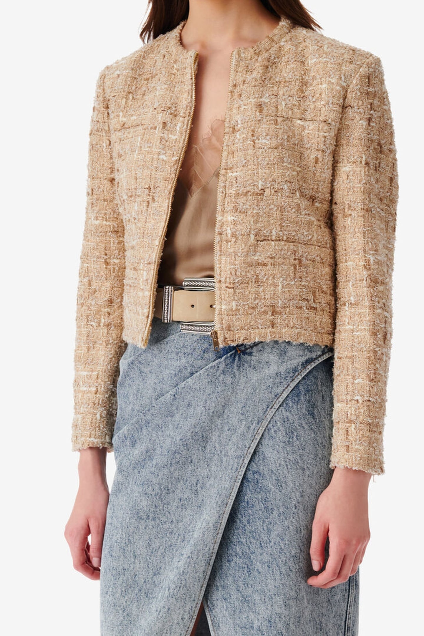 TOGO JACKET MIXED BEIGE 2