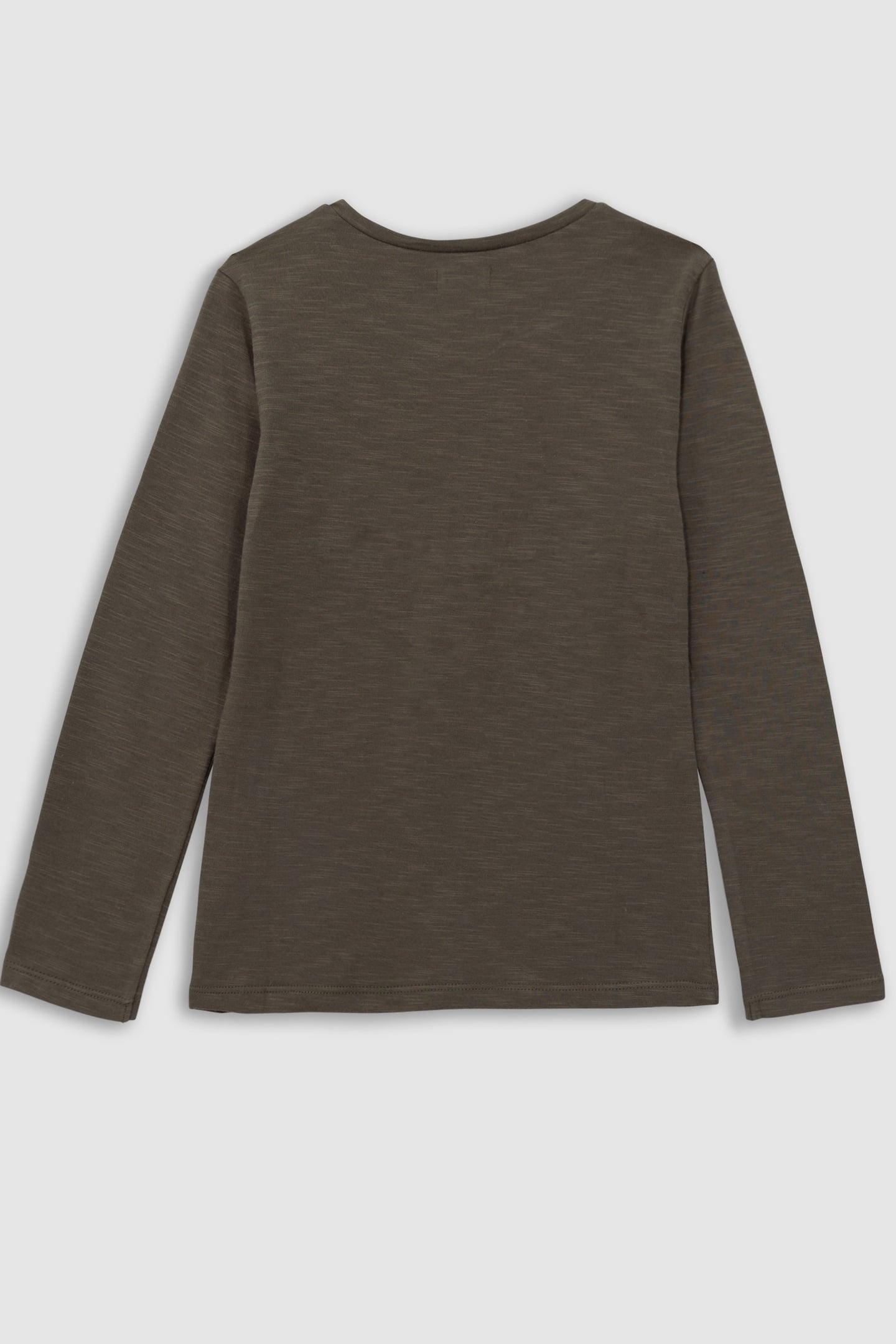 GIRL'S KHAKI ORGANIC COTTON FLOWERS & LEOPARD T-SHIRT 2