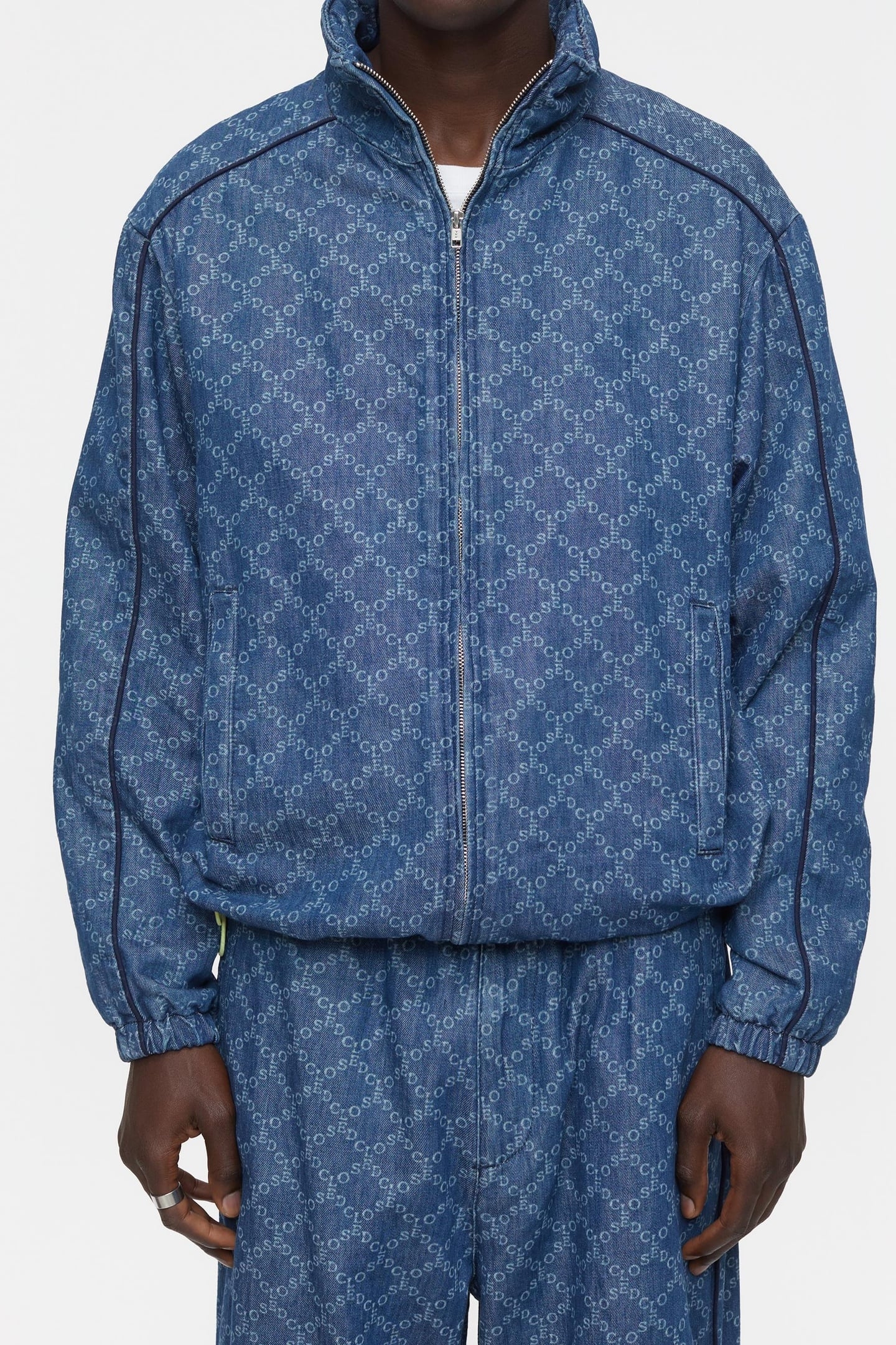 TRACK SUIT JACKET JACKETS & COATS MID BLUE 1