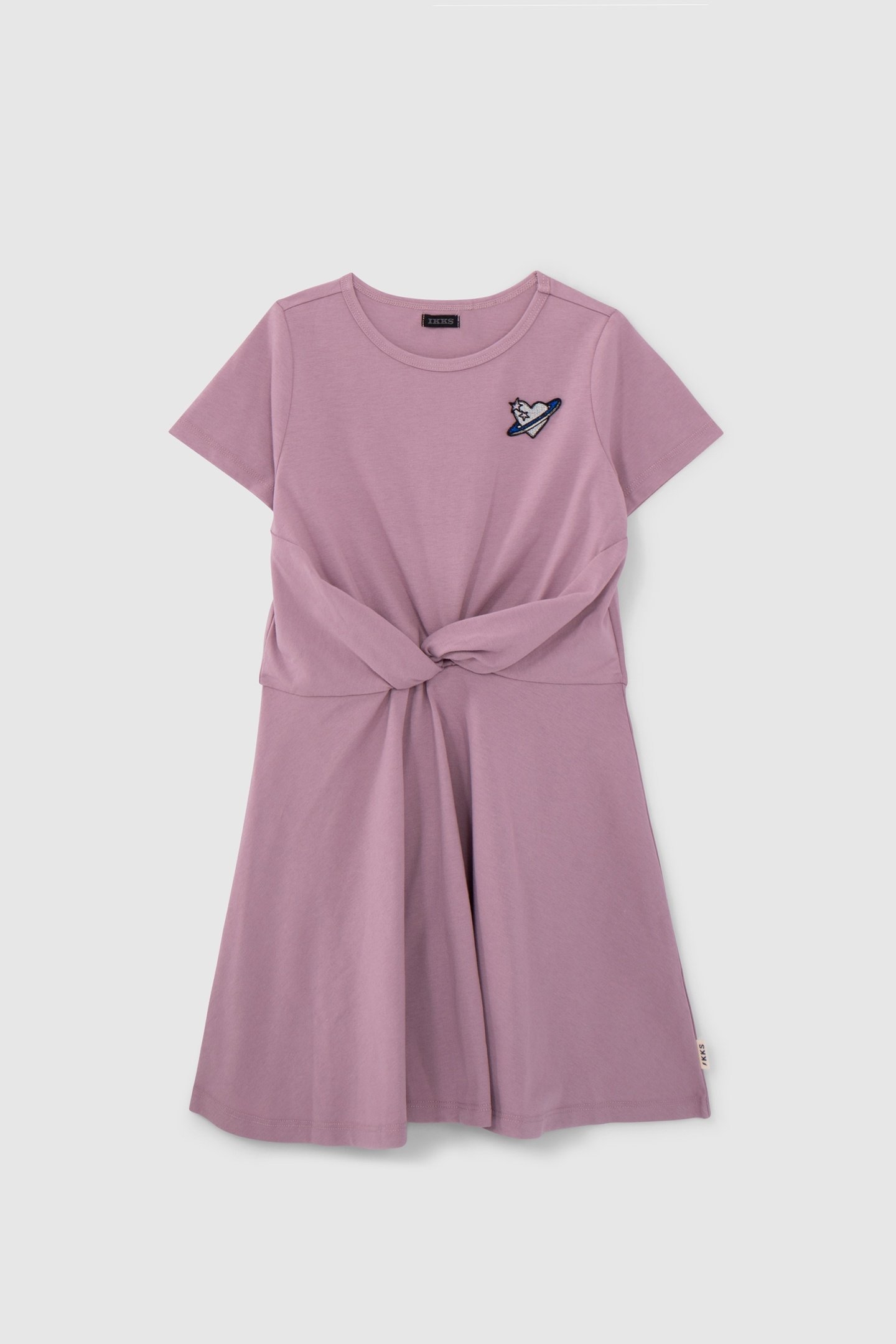 GIRL'S LILAC DRESS WITH BOW DETAIL 1