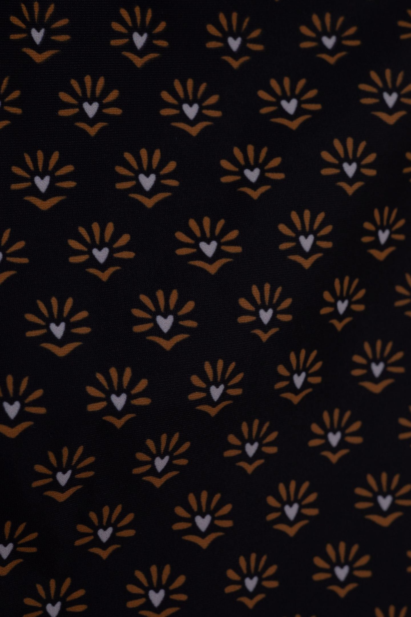 BLACK SWIMSUIT WITH FLORAL HEART PRINT BLACK 8