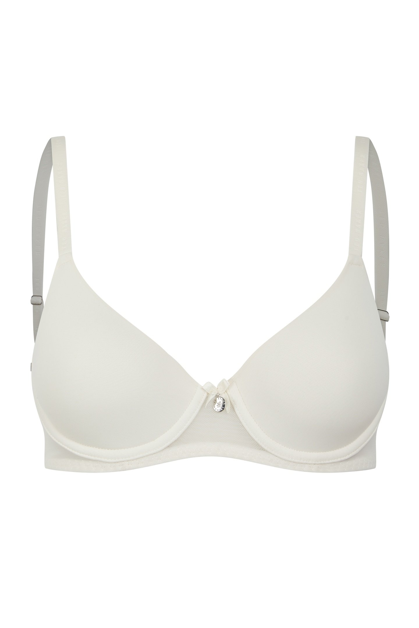 JUDITH 2 PK SOLID & ROSE PRINT T-SHIRT BRAS BERRY FLORAL/ WH 4