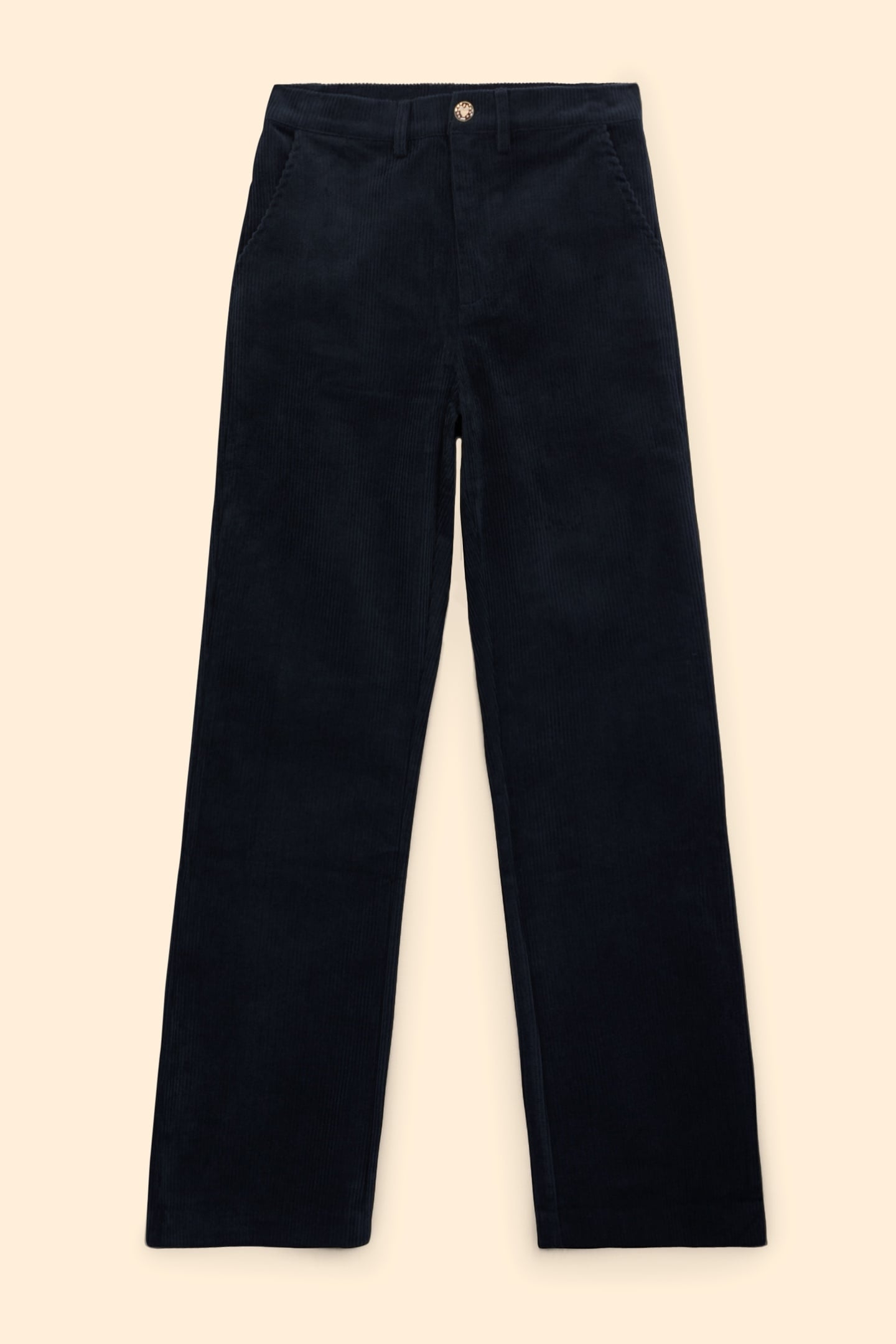NAVY DROP-FRONT SUIT TROUSERS MARINE 5