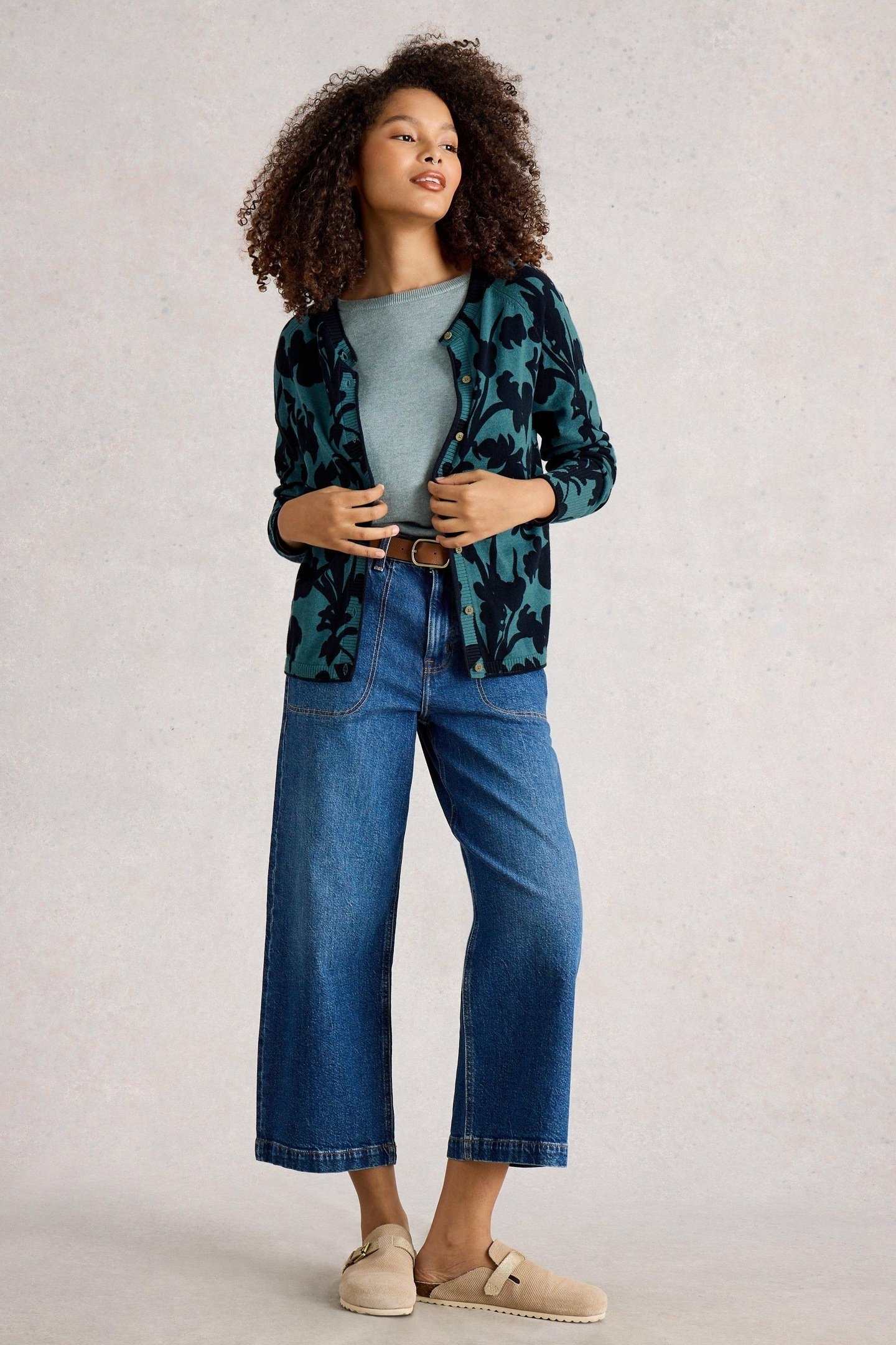 LULU PRINT CARDI BLUE PRINT 1