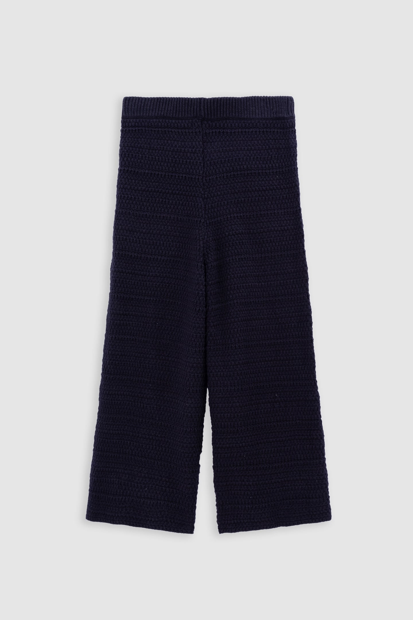NAVY KNITTED PANTS 2