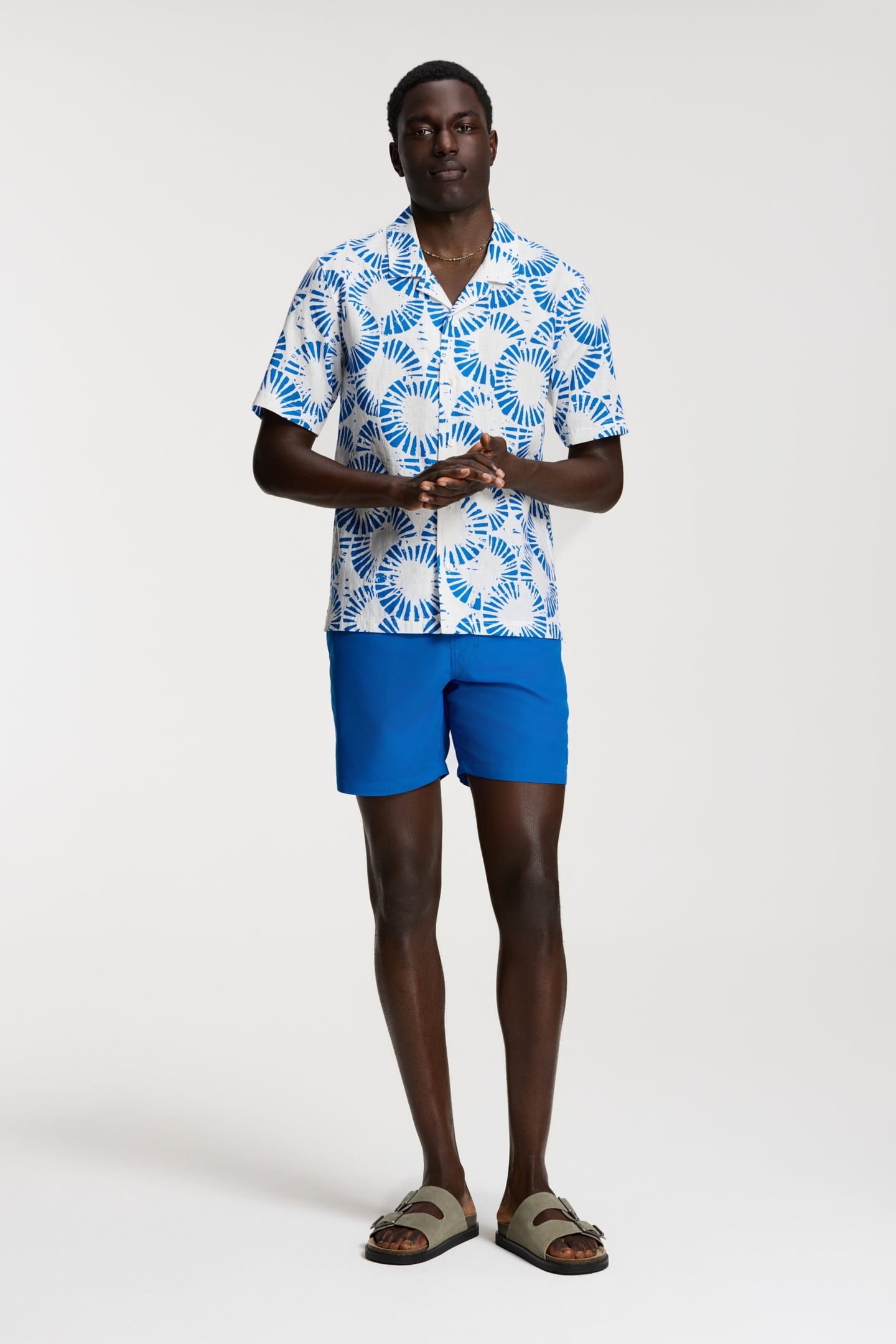 VIC SHORT SLEEVE SHIRT RIPPLE WHITE BLUE RIPPLE 3