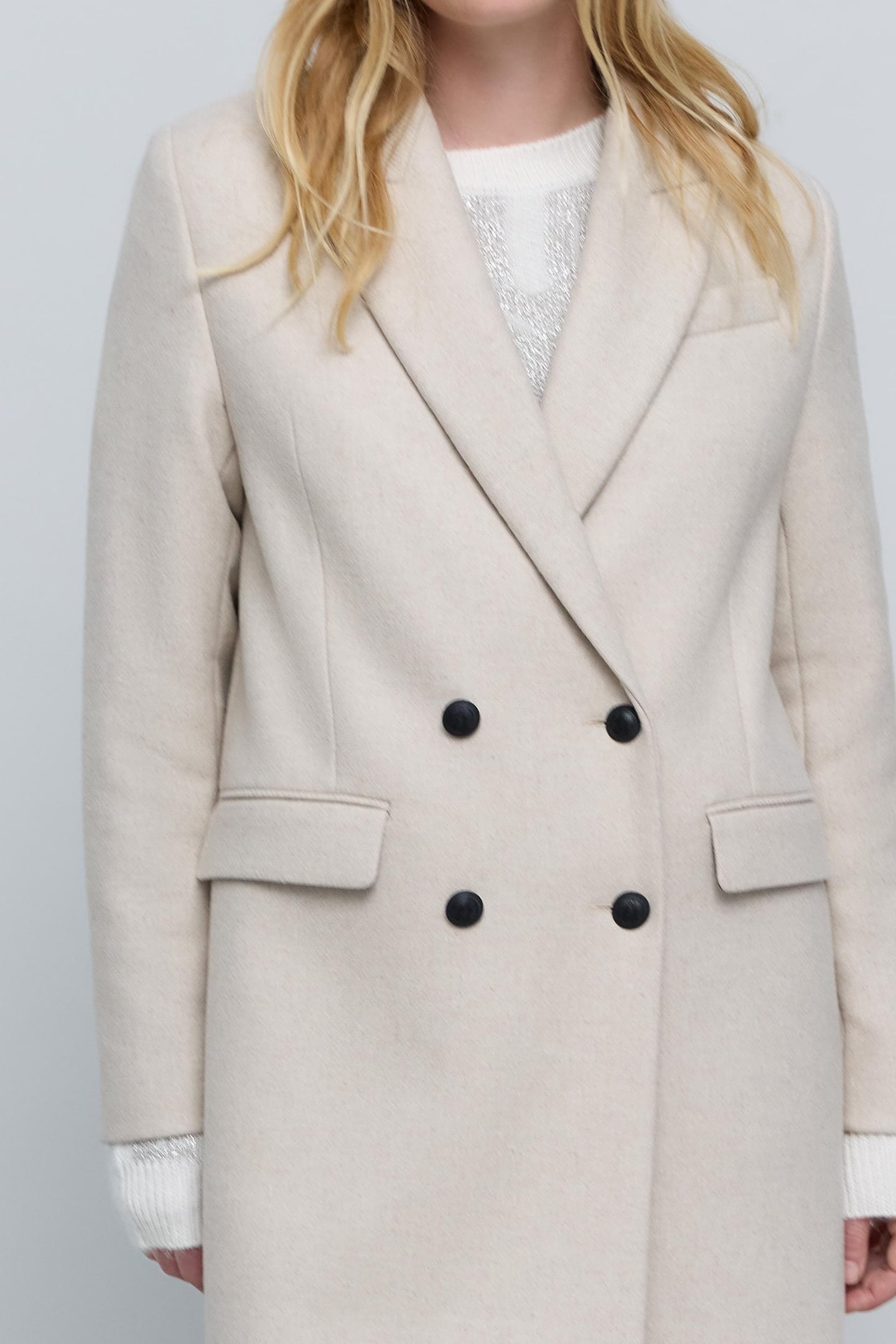 LONG ECRU PEA JACKET 8