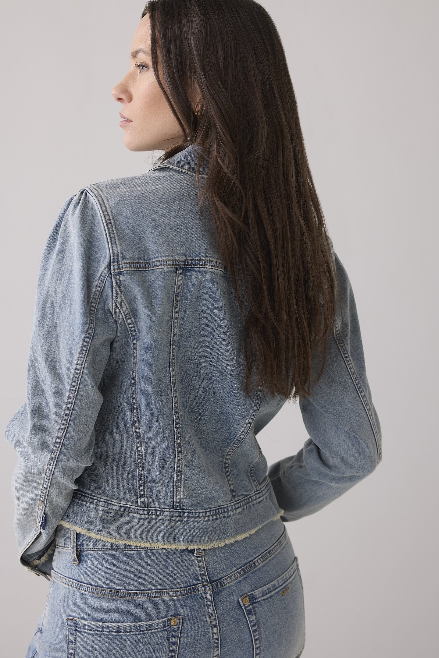 SLIM JACKET LIGHT WEIGHT COTTON VINTAGE BLUE DENIM 3