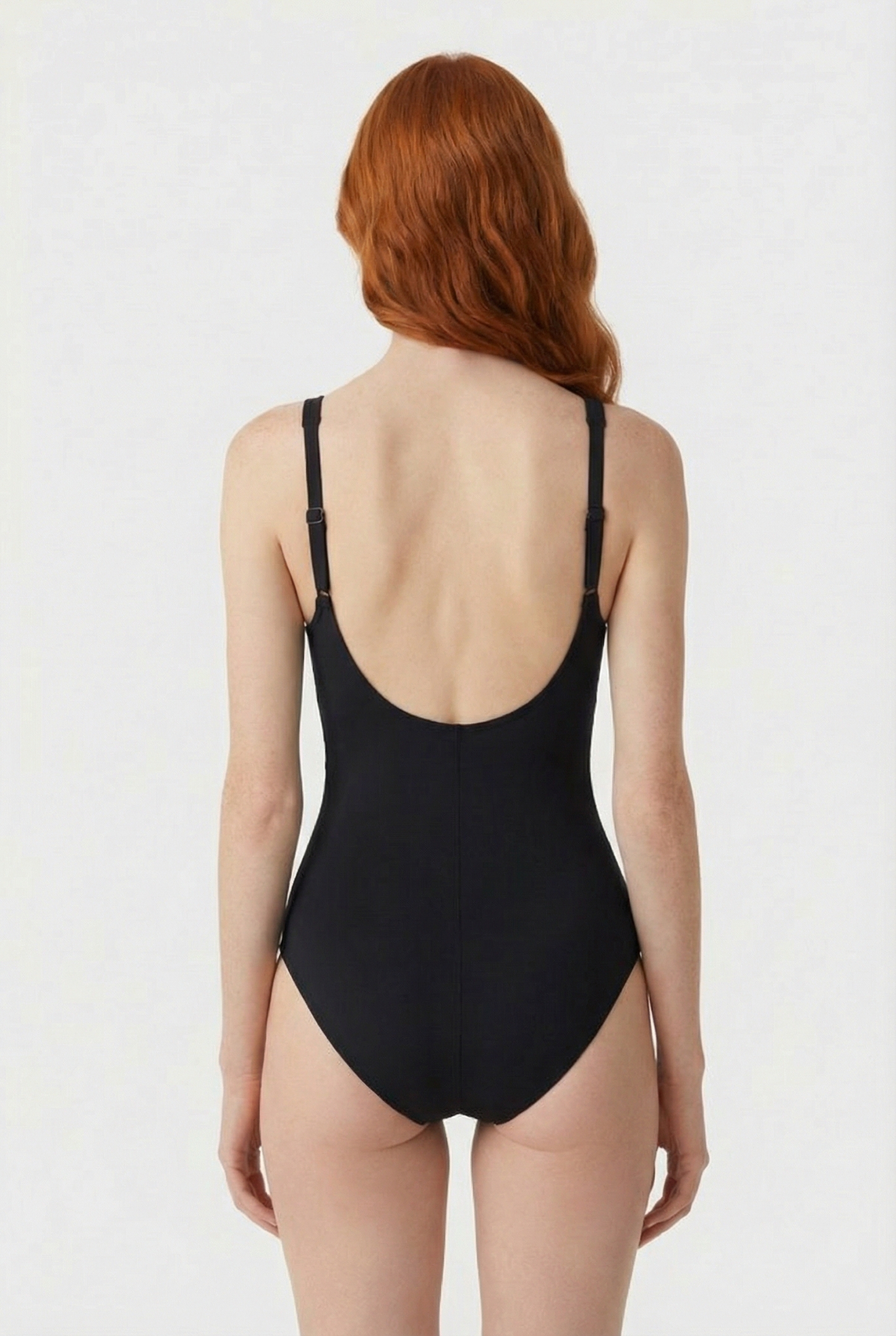 W DANA U BACK ONE PIECE BLACK-WHITE 2