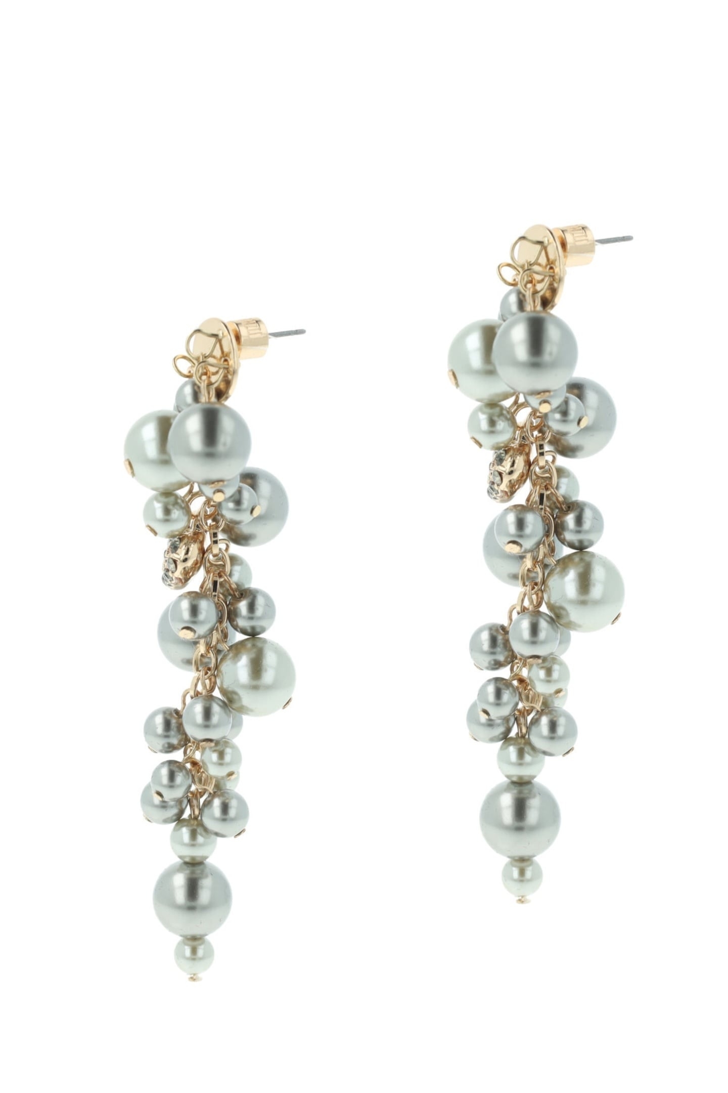 ULTIMATE PEARL EARHANGERS GREY 3