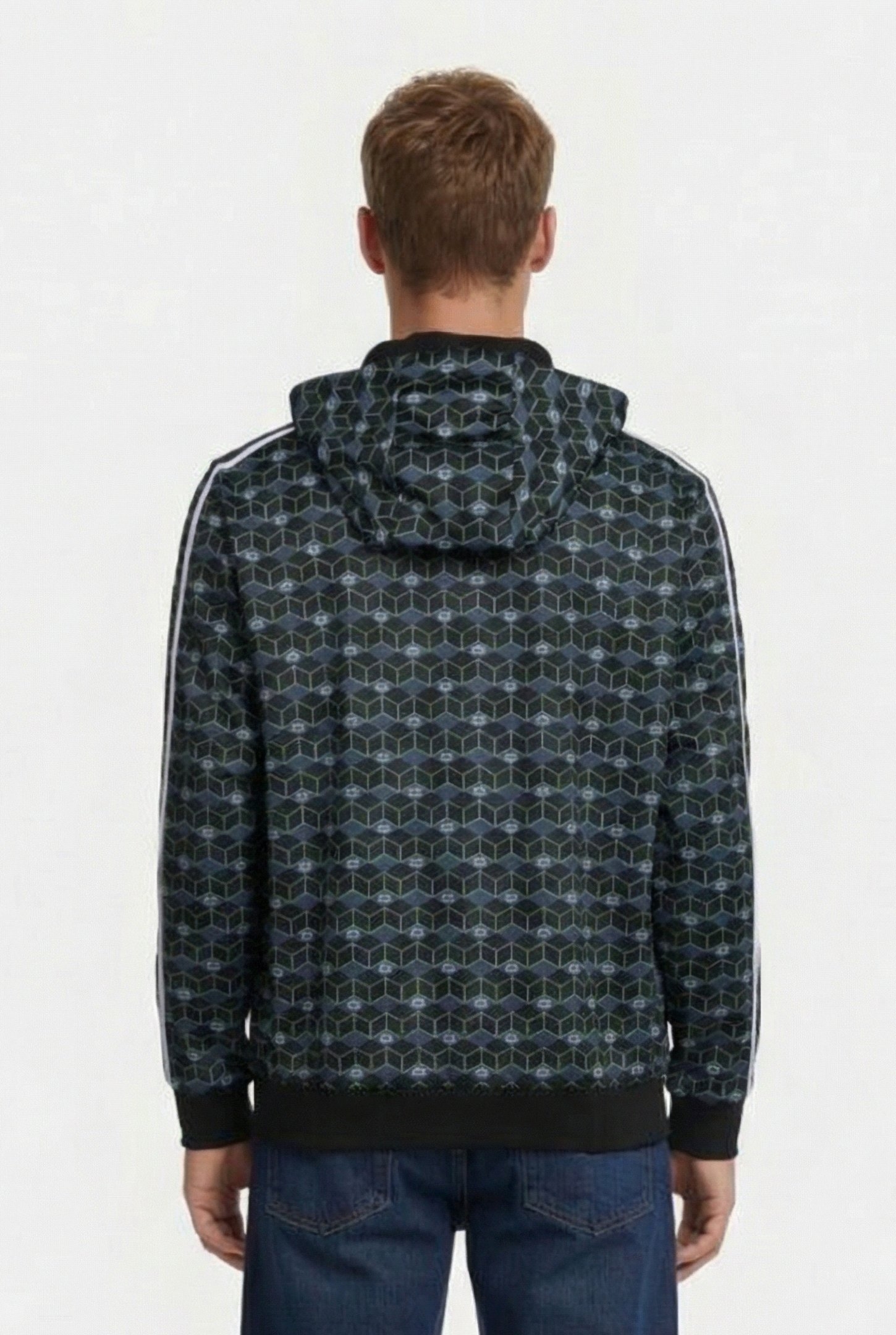 MAN HOODIE FULL ZIP A-AFM819S23 BLACK AOP 2