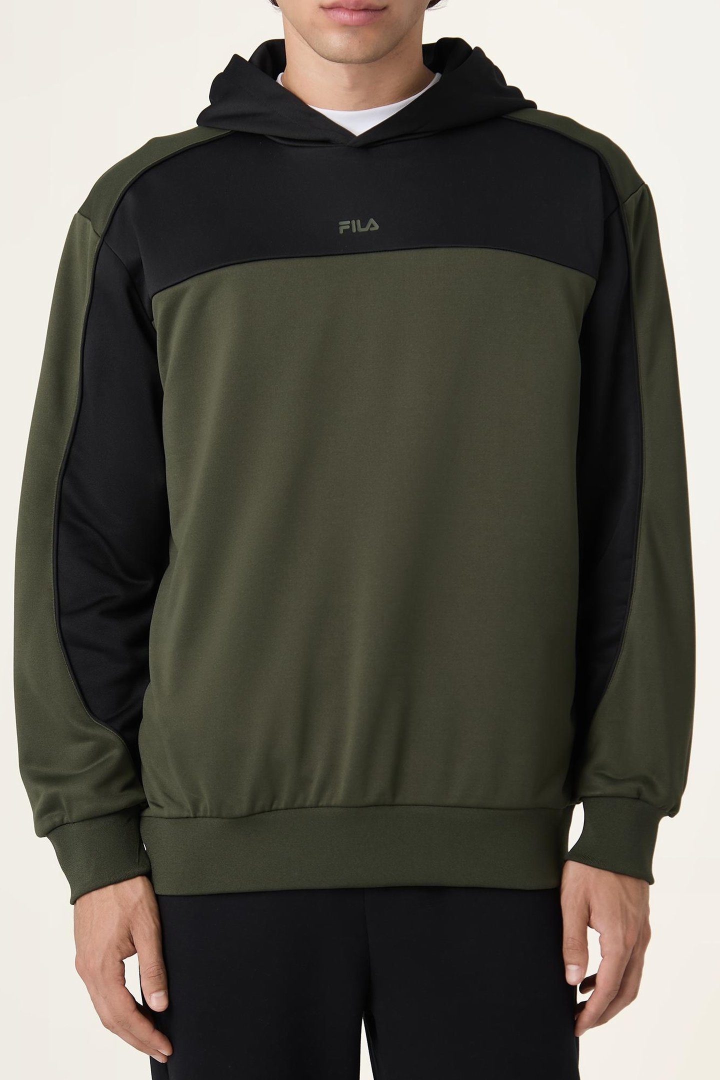 RIVOLI LOOSE BLOCKED HOODIE BLACK 1