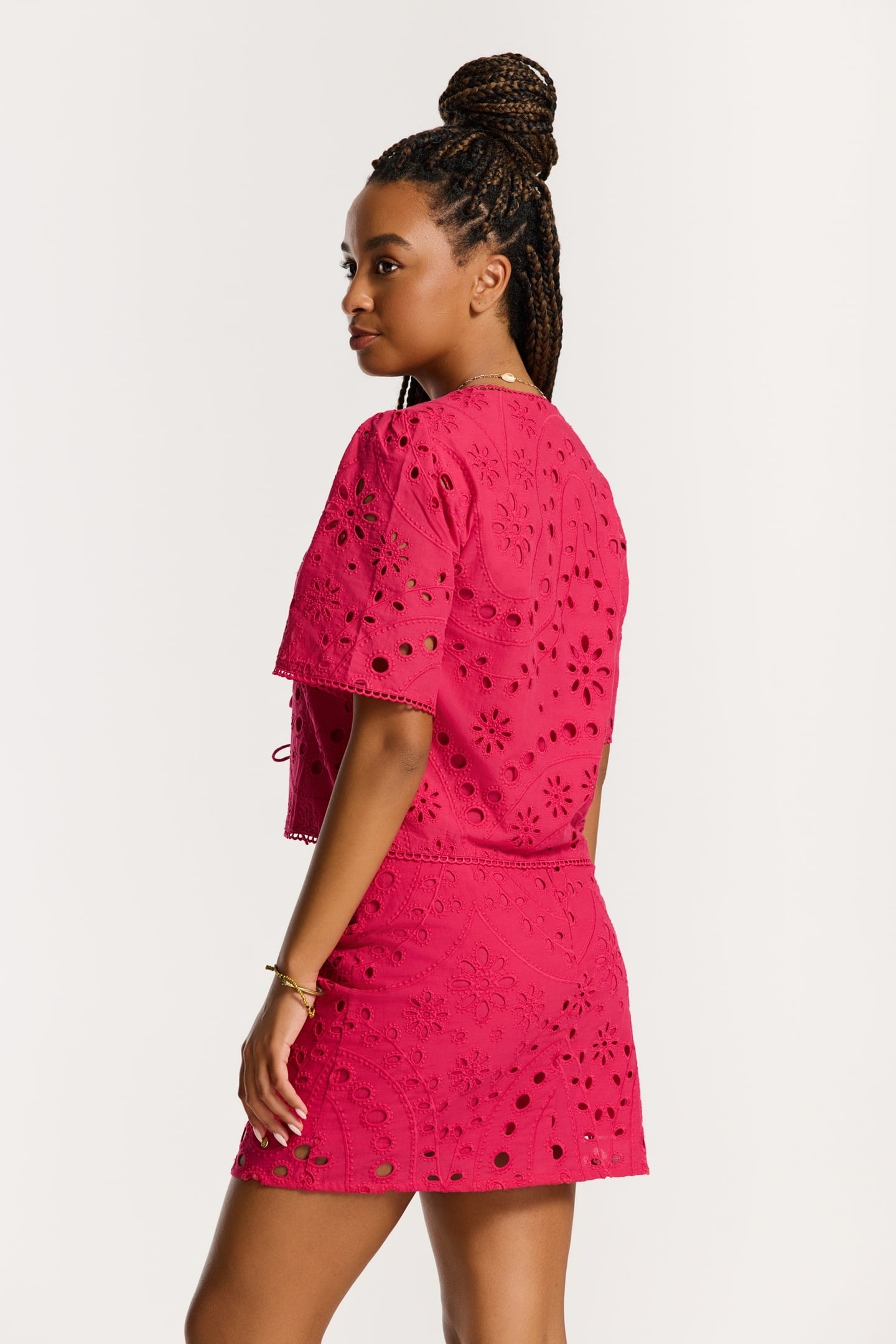 GINNY SKIRT PAISLEY BRODERIE RED PAISLEY BRODERIE 8