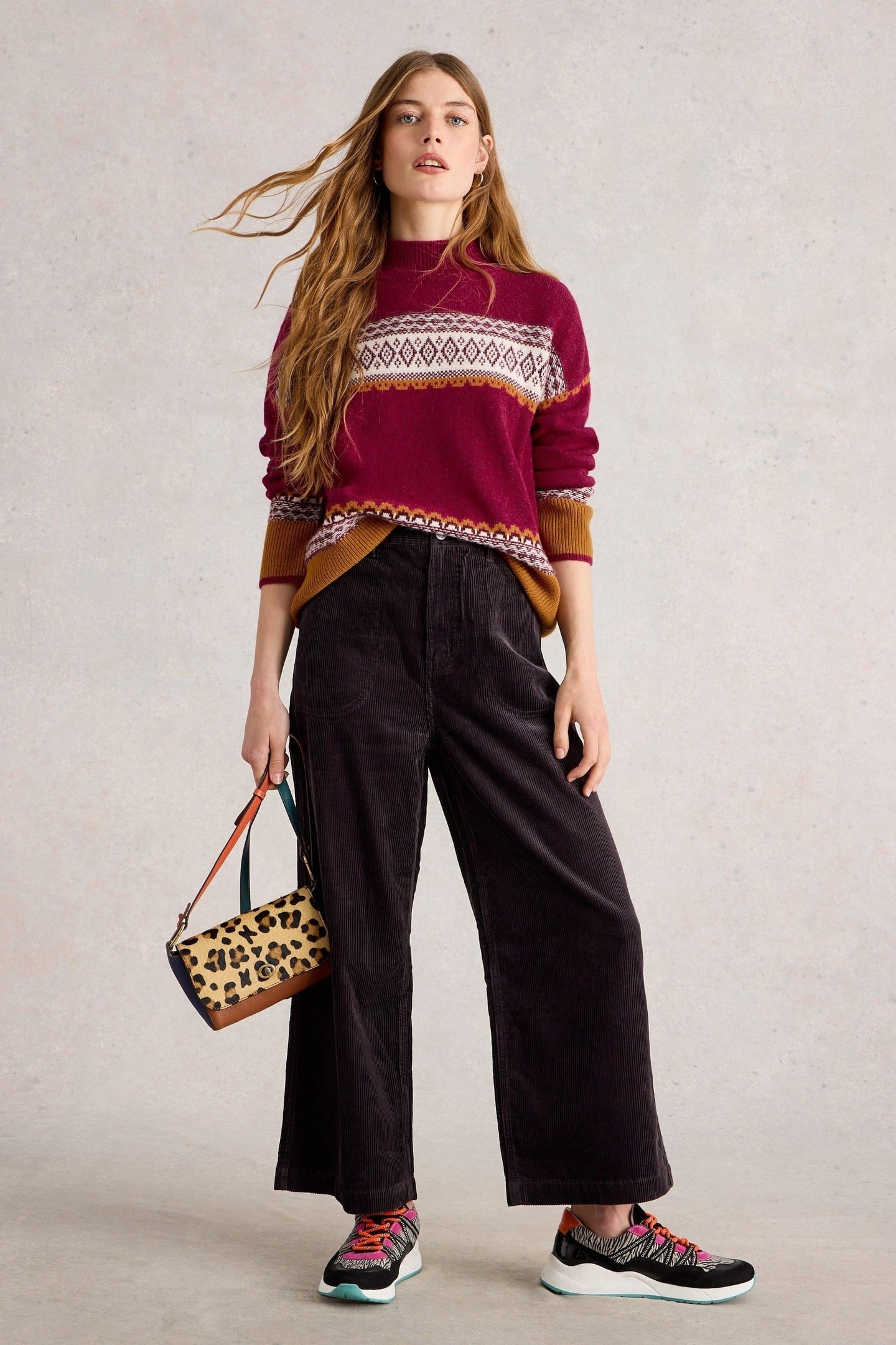 MILLIE FAIRISLE JUMPER PINK MULTI 2