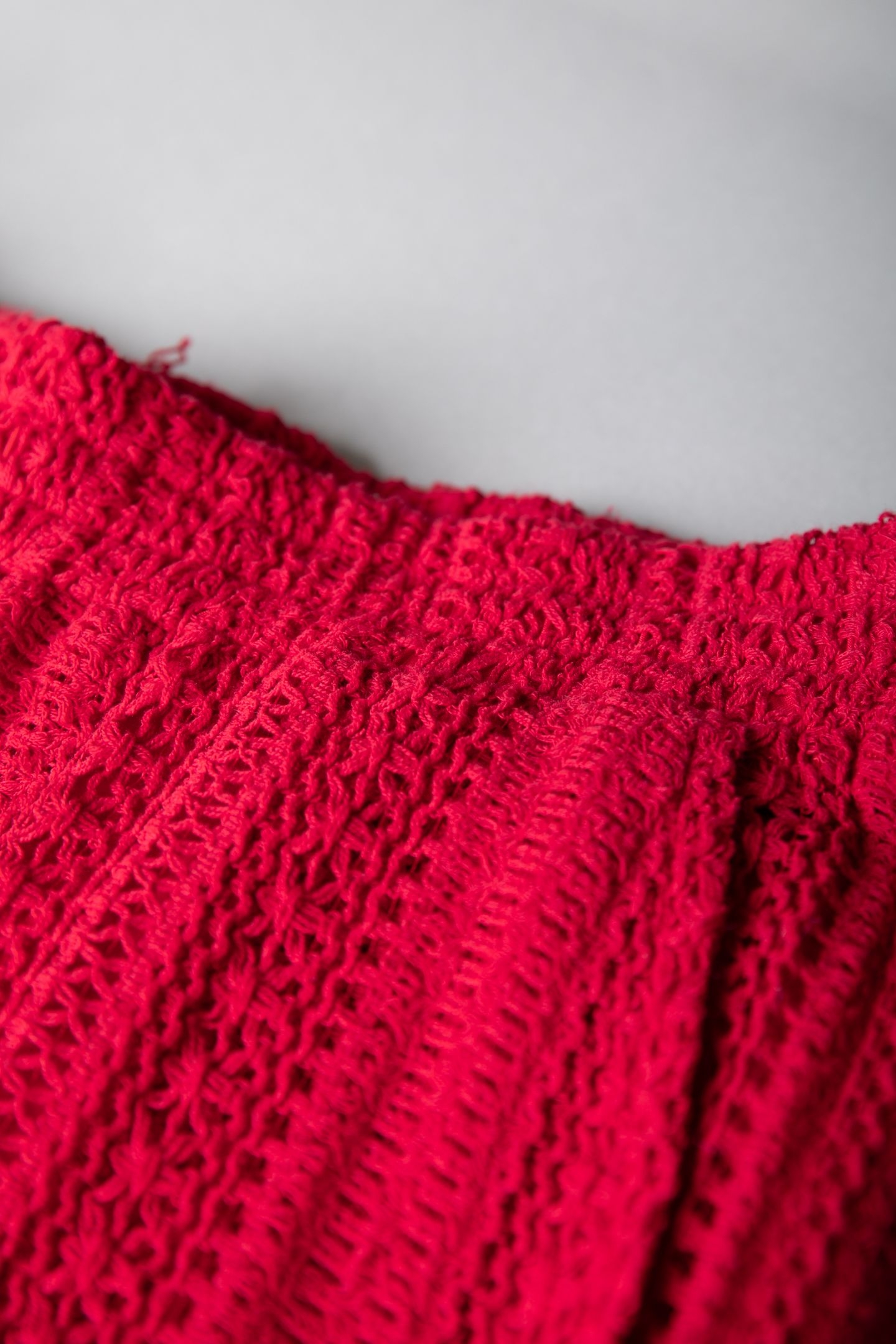 MELODY CROCHET STRAIGHT PANTS POPPY RED 4