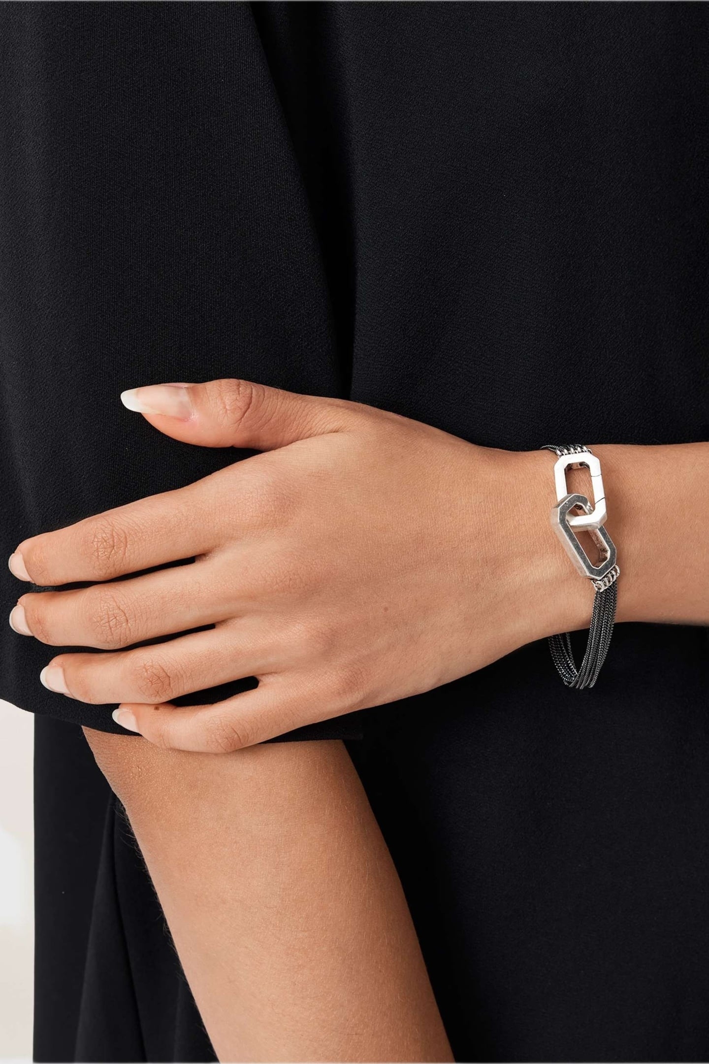 CORRINE BRACELET WARM SILVER MIX 5