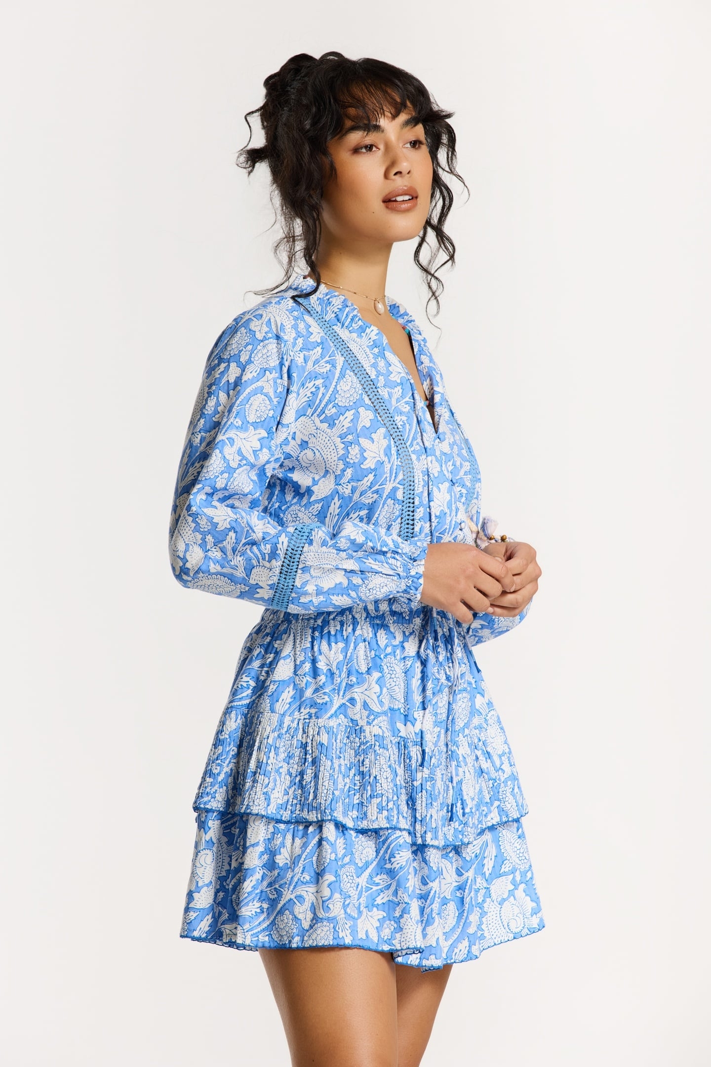 GEMMA SKIRT FLOWER BLUE PERIWINKLE FLOWER 8