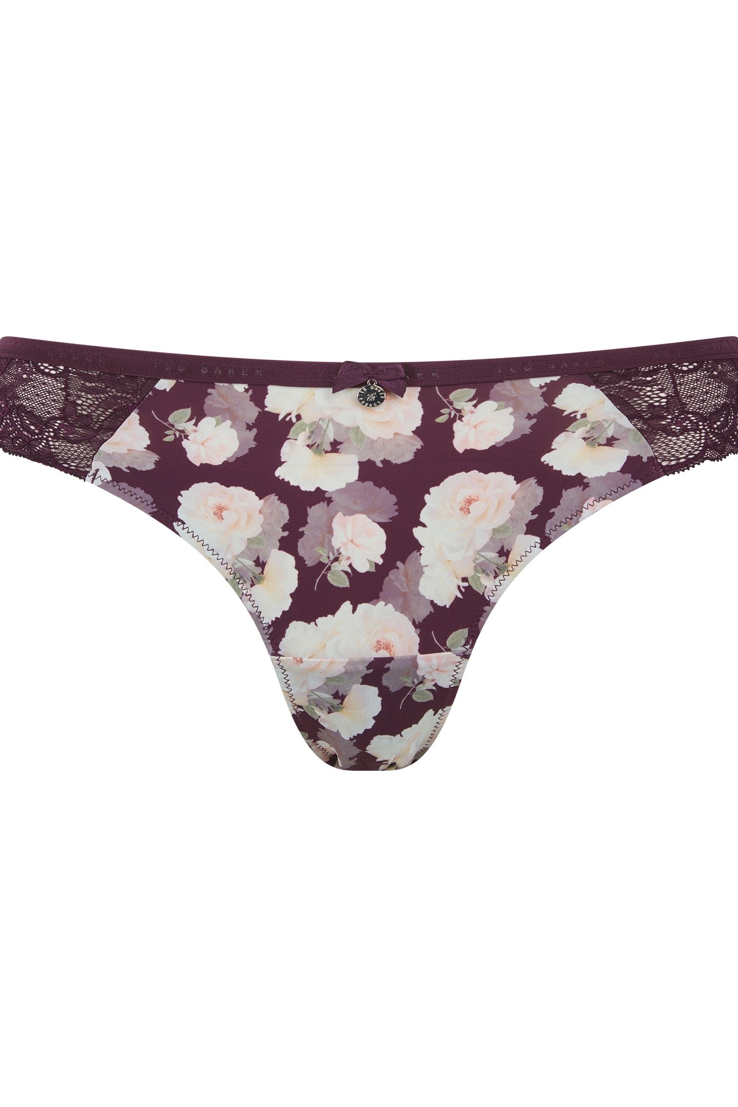 PIXIE 3PK PRINT AND PLAIN BRIEF BERRY FLORAL / WHISPER WHITE 3