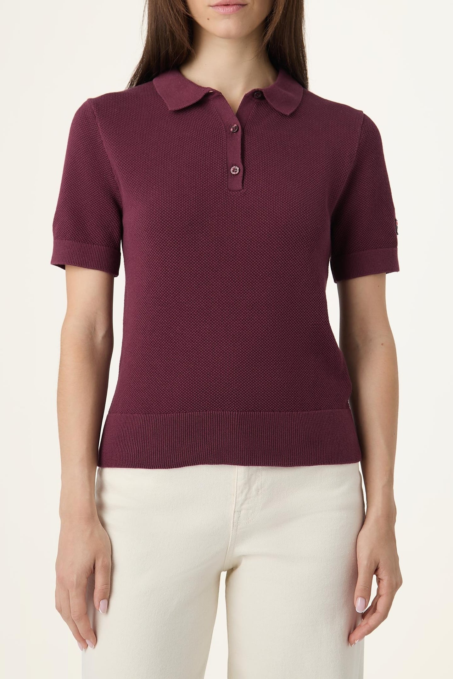 BB1 SLIM PIQUE KNIT POLO TEE FIG 1