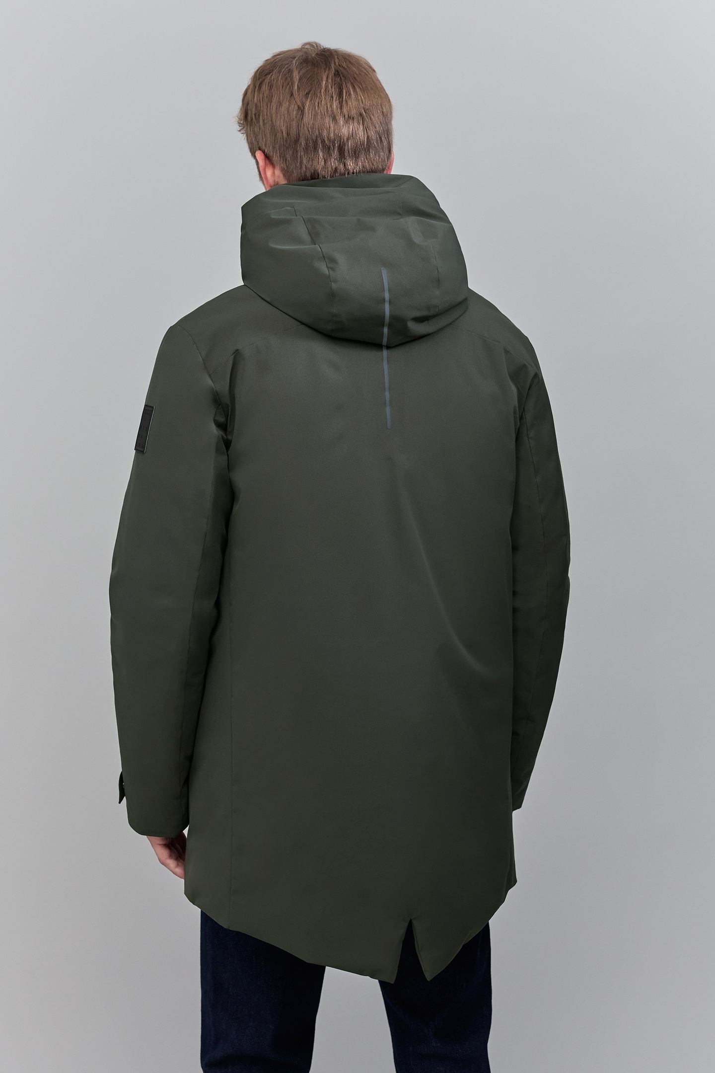 PARKA DARK GREEN INTERIOR MARBLE PRINT WATERPROOF HOMME 3