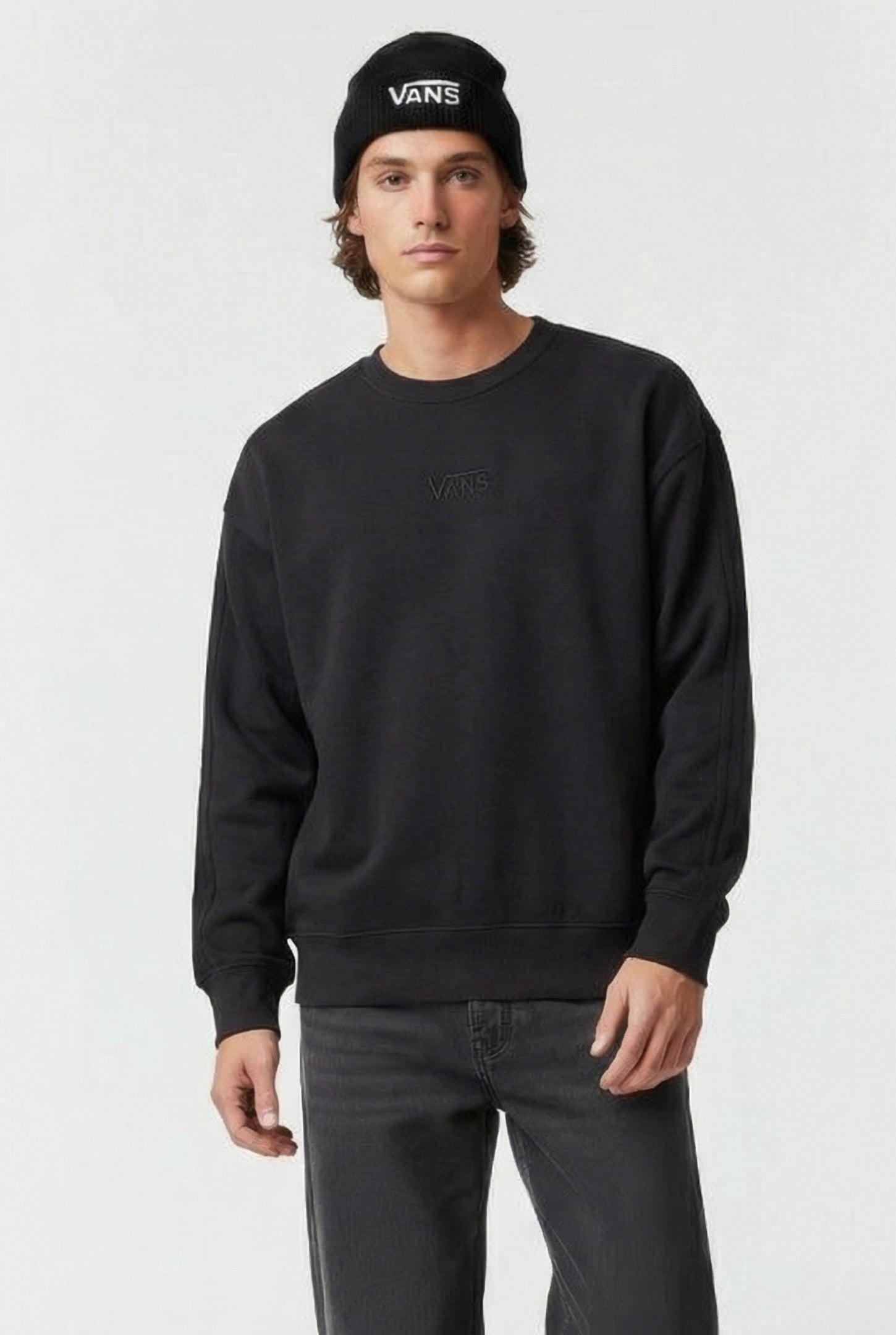 LX PREMIUM CREW FLEECE BLACK 1