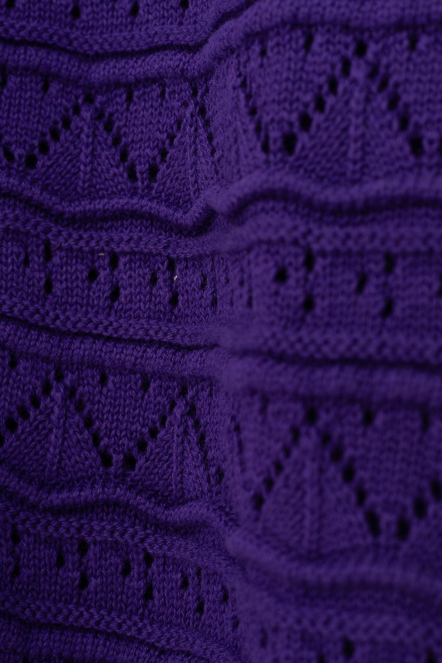 FANCY OPENWORK PURPLE CARDIGAN INK 7