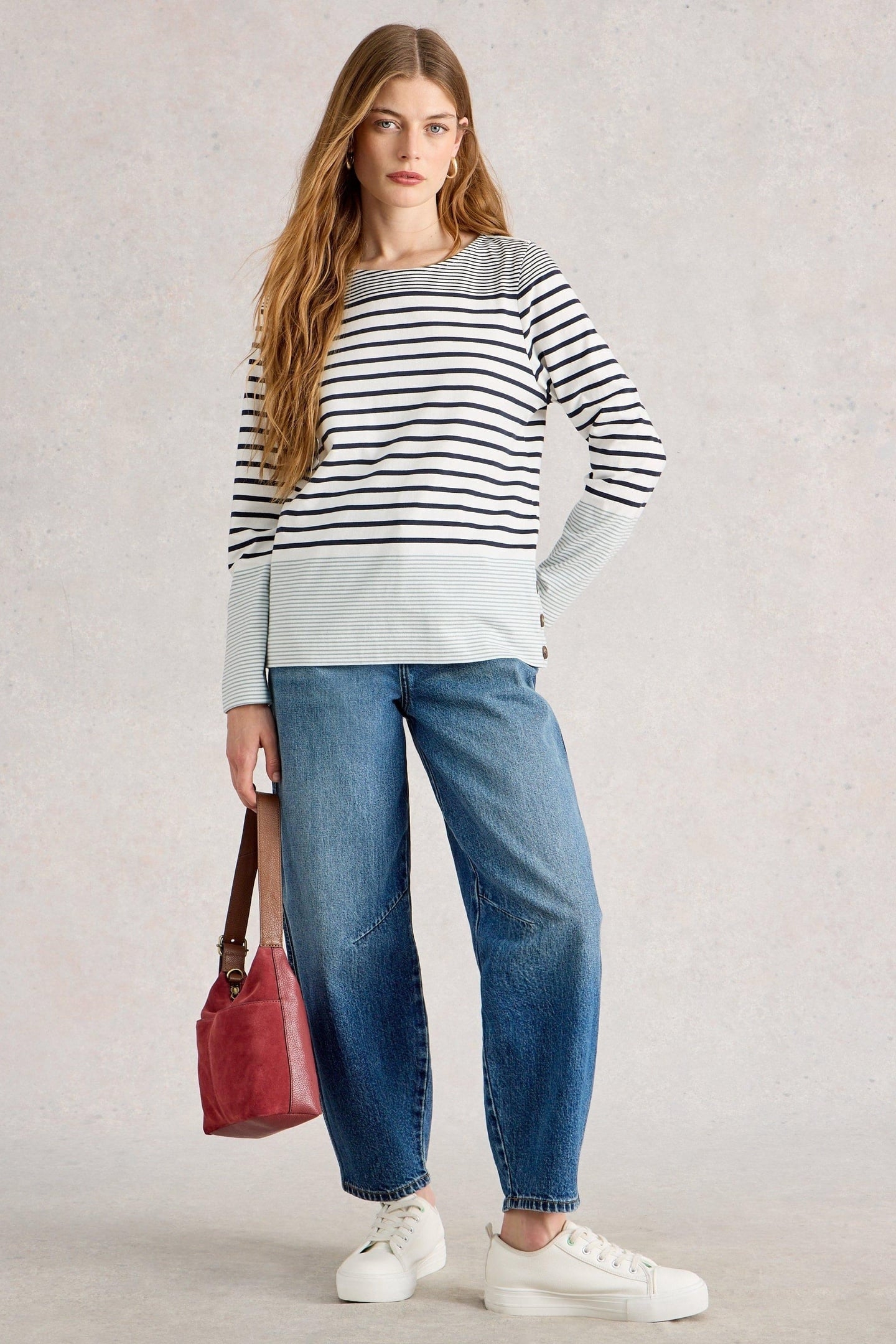 WILLOW LS TOP WHITE MULTI 1