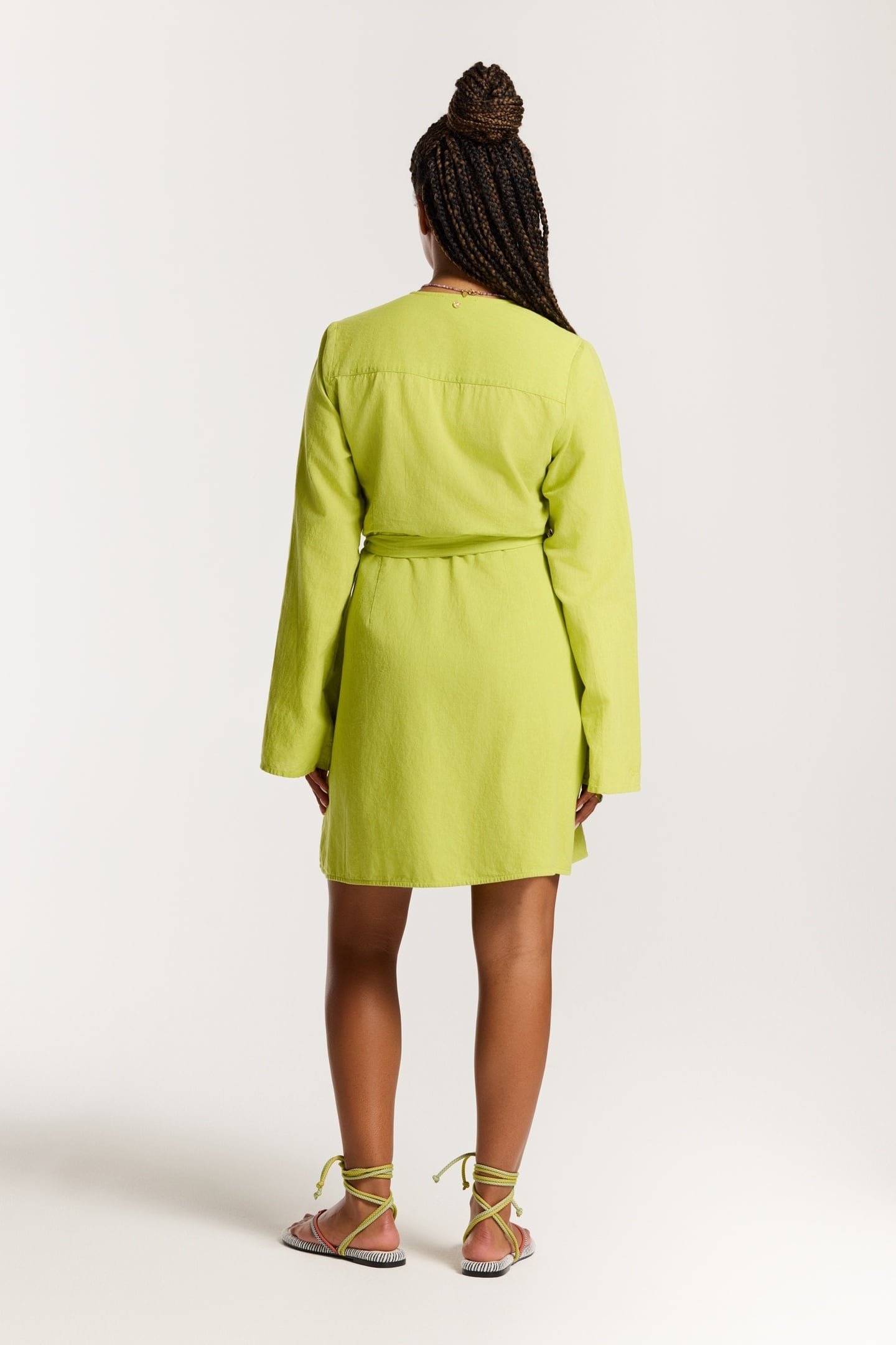 JANELLE DRESS GREEN PISTACHE 4