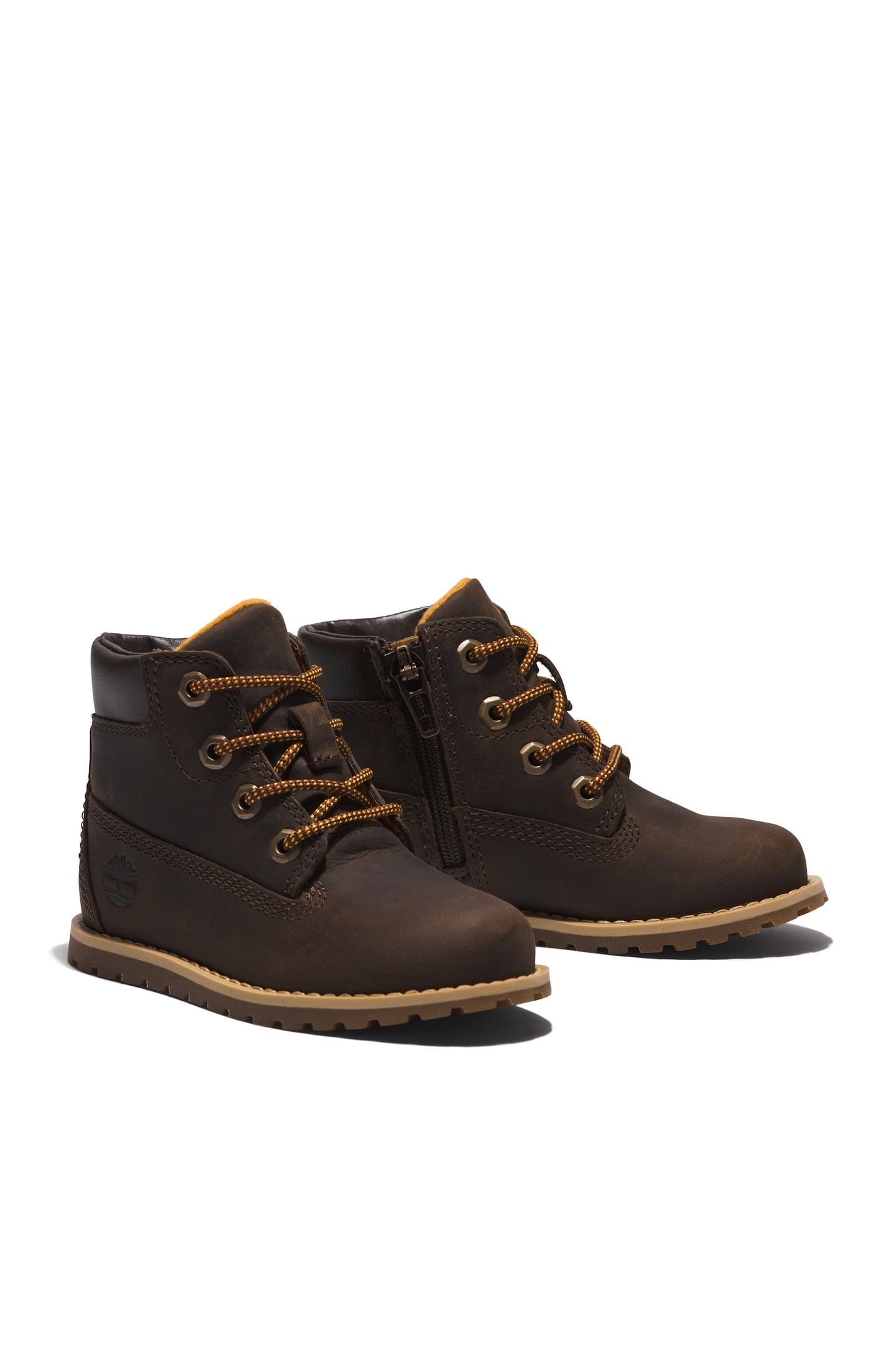 UNISEX POKEY PINE MID LACE UP WITH ZIP BOOT DARK BROWN 7