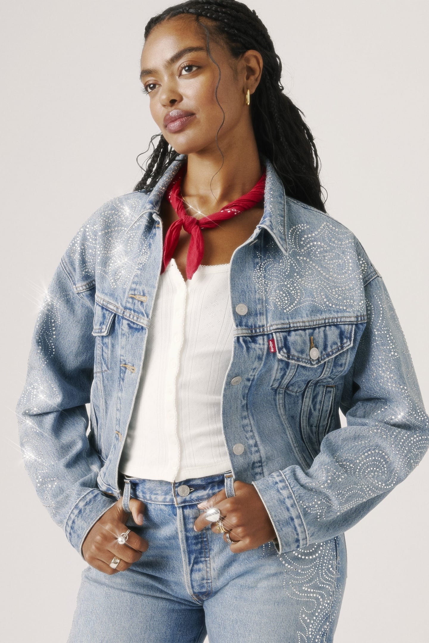 SHRUNKEN 90S NO PLEAT WESTERN CRYSTAL TR 1