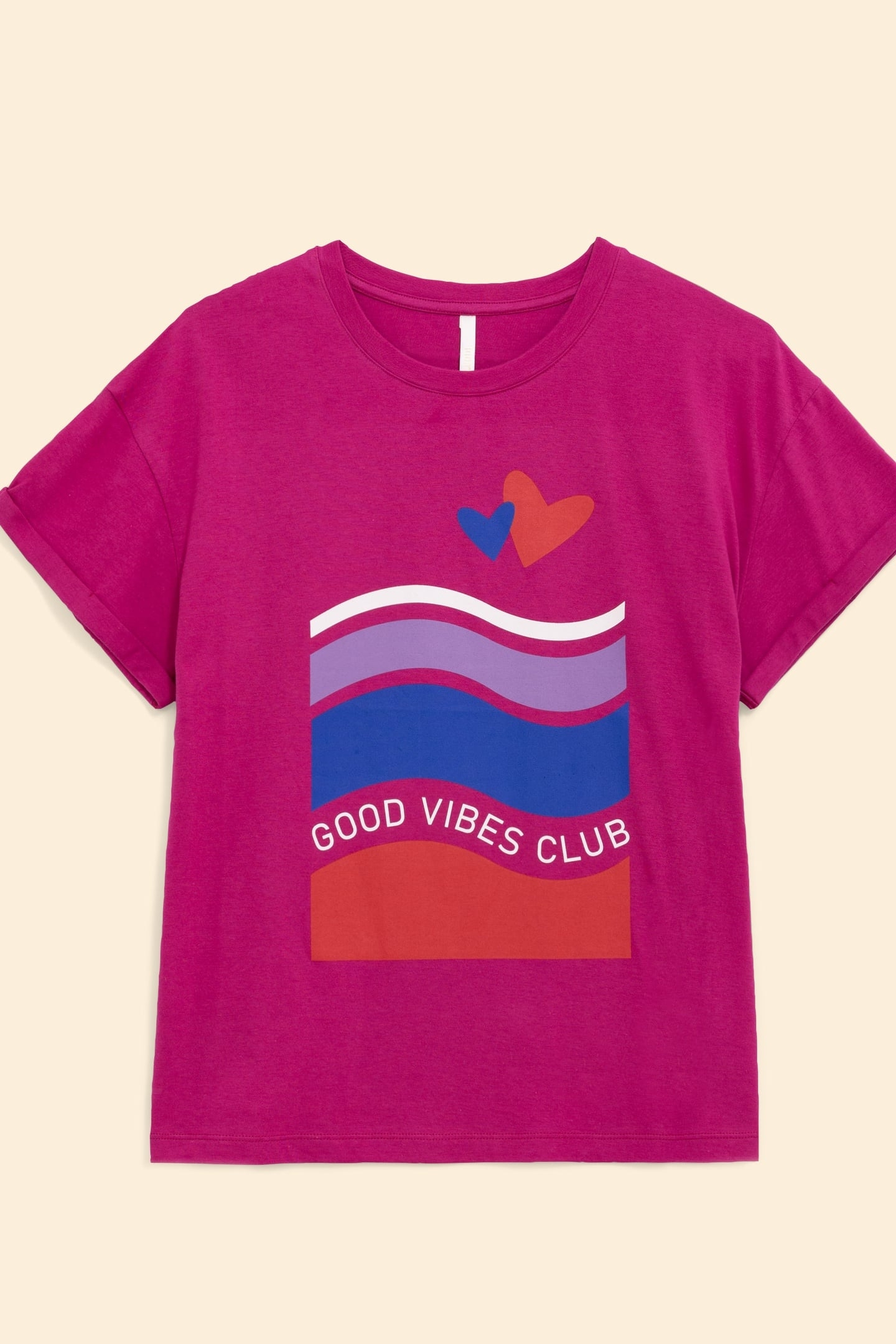 PINK T-SHIRT MESSAGE, STRIPES, HEARTS VIOLINE 7