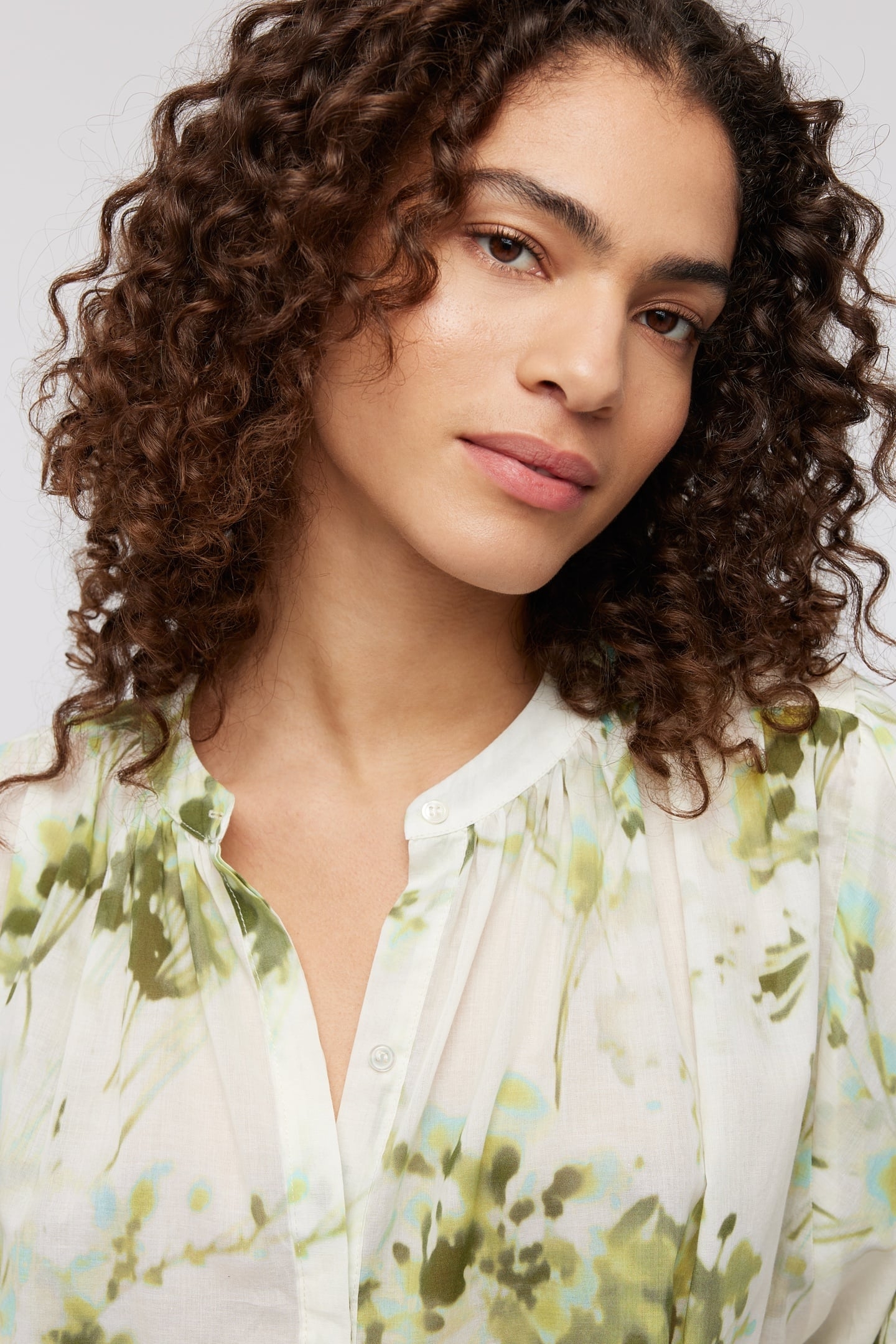 KITTY BLOUSE GREEN FLOWER 6