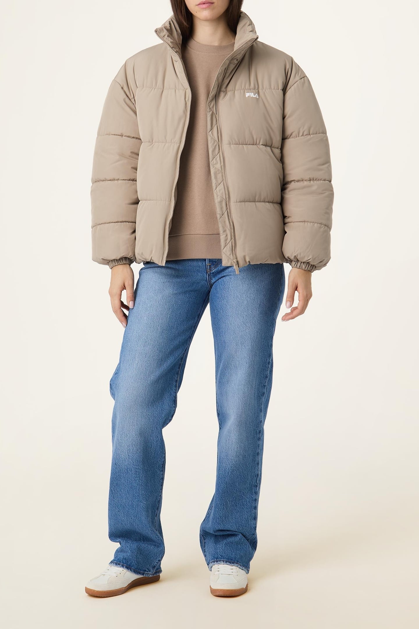 CIMONE RELAXED PUFFER JACKET WEATHERED TEAK 2
