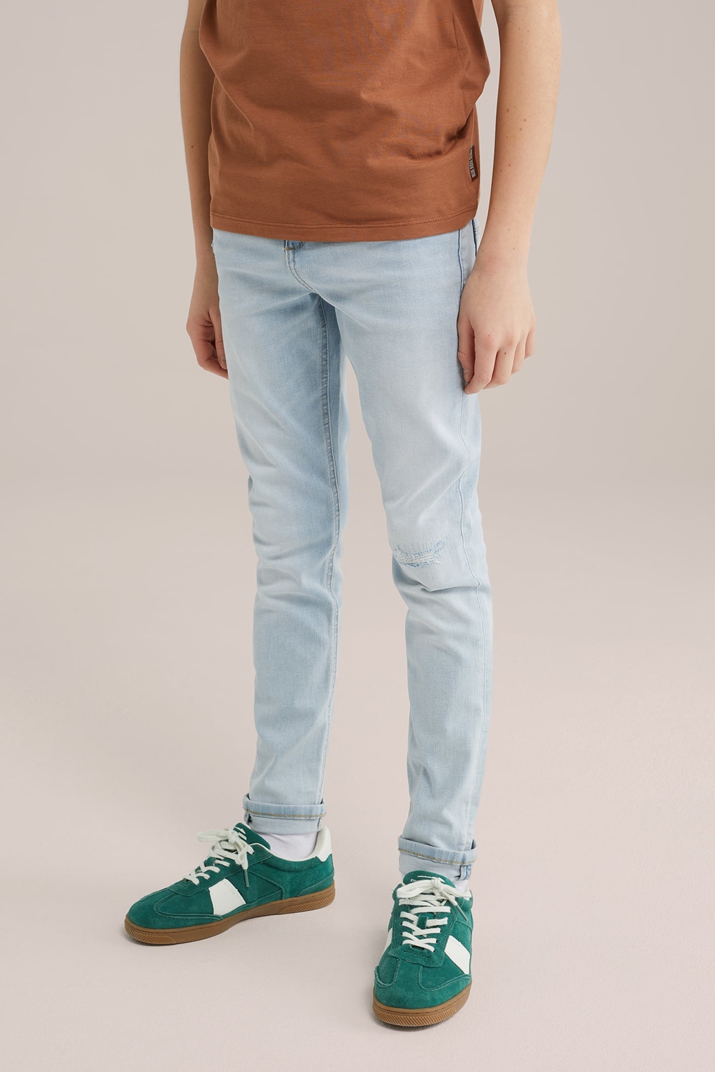 5-POCKET MID WAIST LIGHT BLUE 1