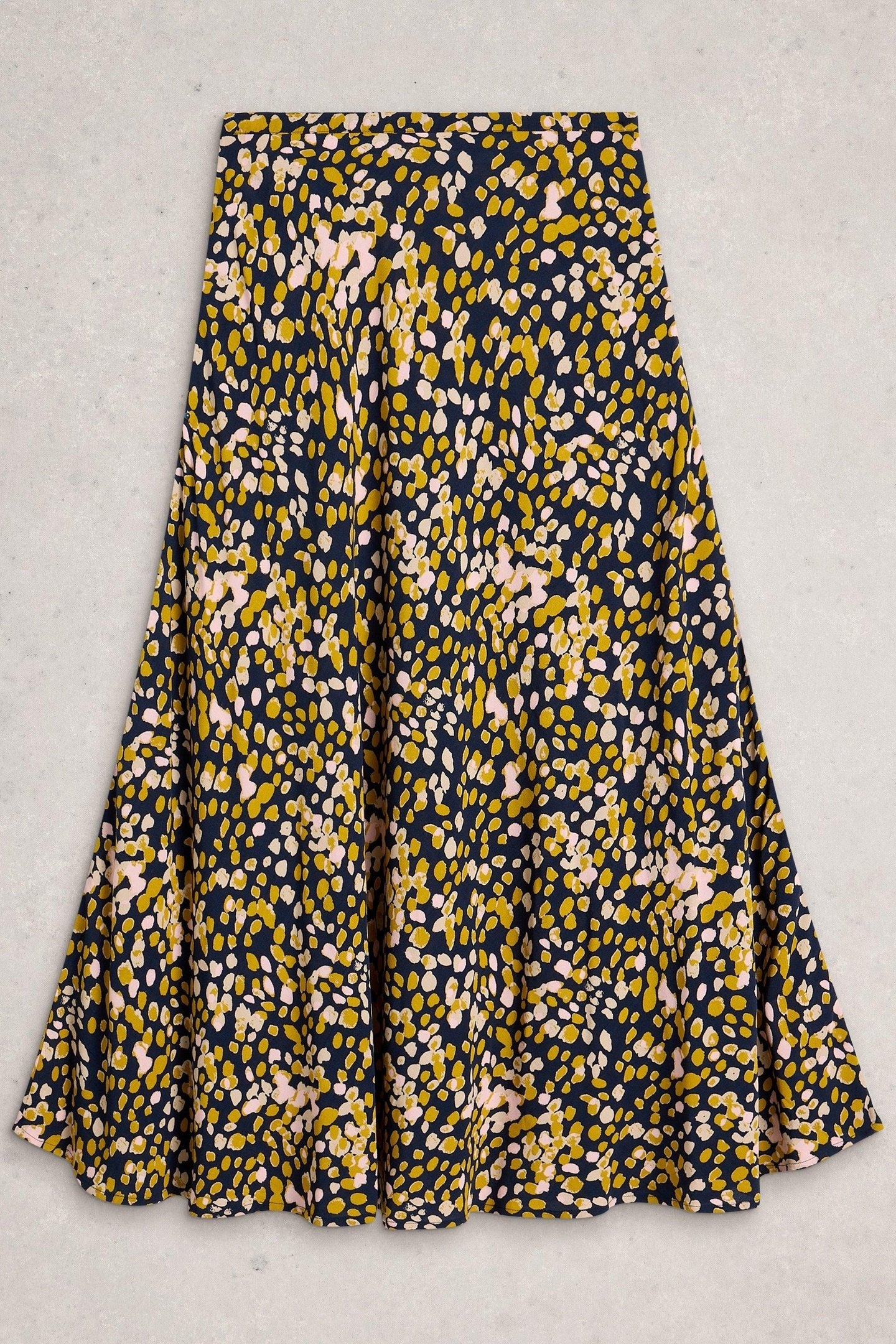 HOPE BIAS CUT MAXI SKIRT CHARTREUSE MULTI 3