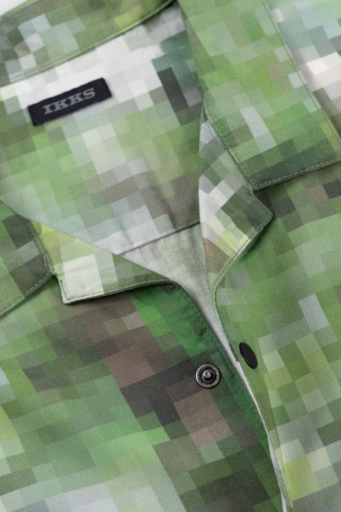 KHAKI SHIRT WITH PIXELATED CAMOUFLAGE PRINT 5