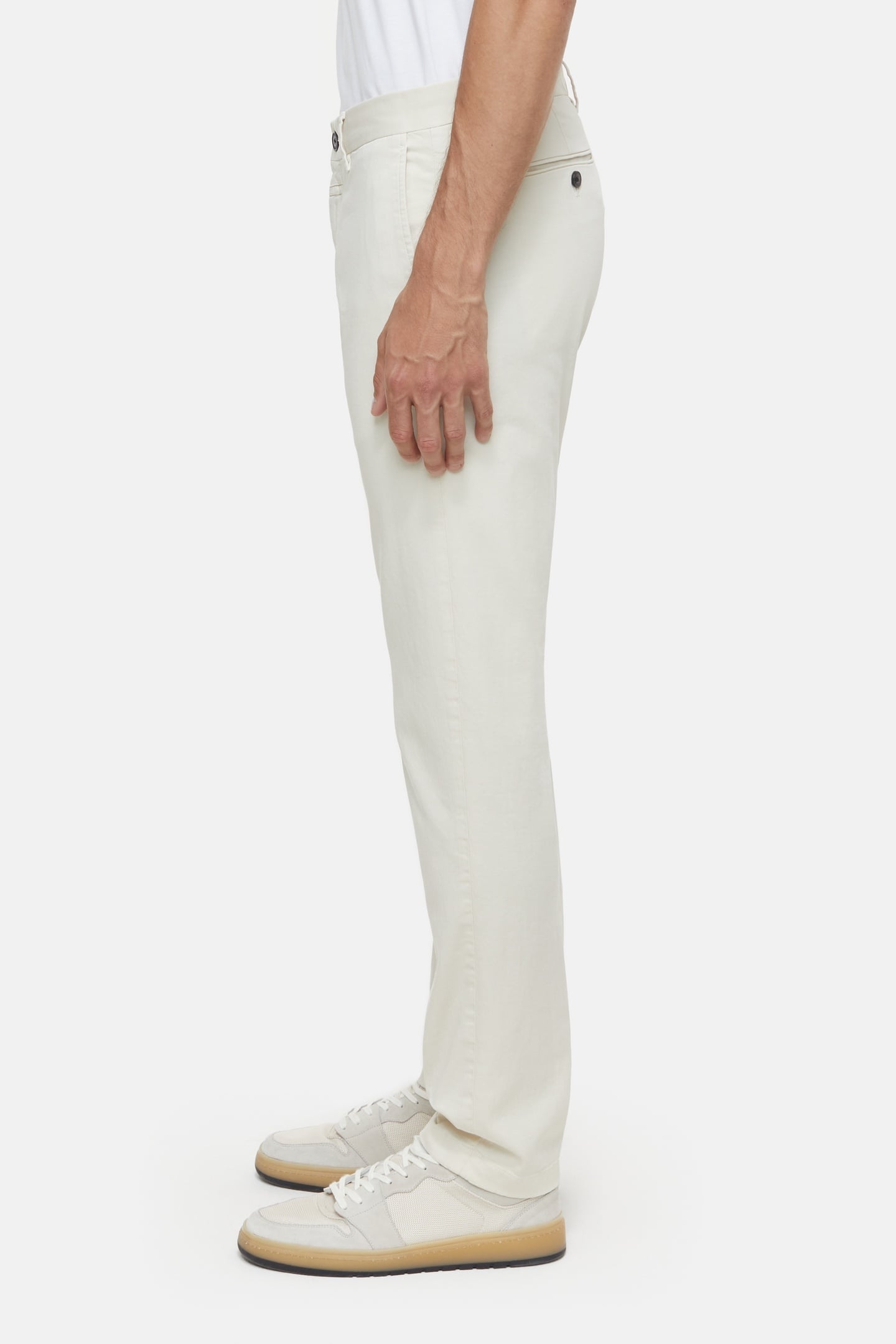 CLIFTON SLIM PANTS LIME BEIGE 3