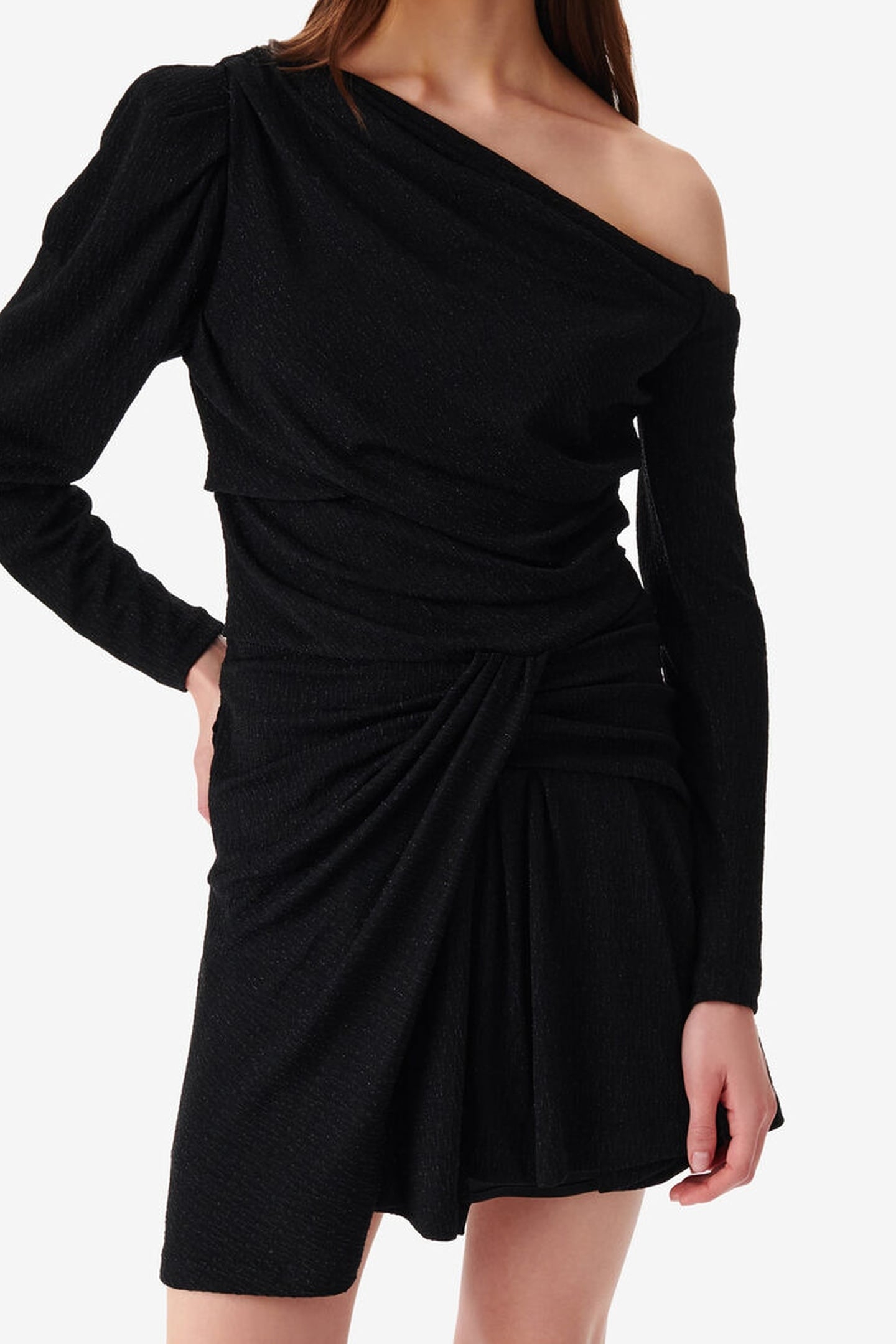 MERIMI DRESS BLACK/BLACK LUREX 1
