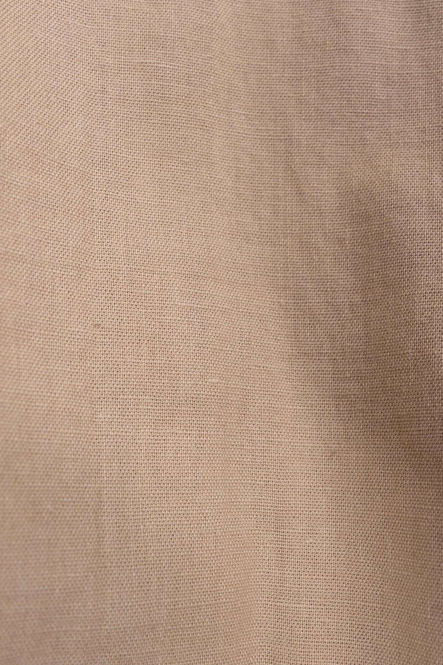 BEIGE COTTON AND LINEN MIX SHIRT 7